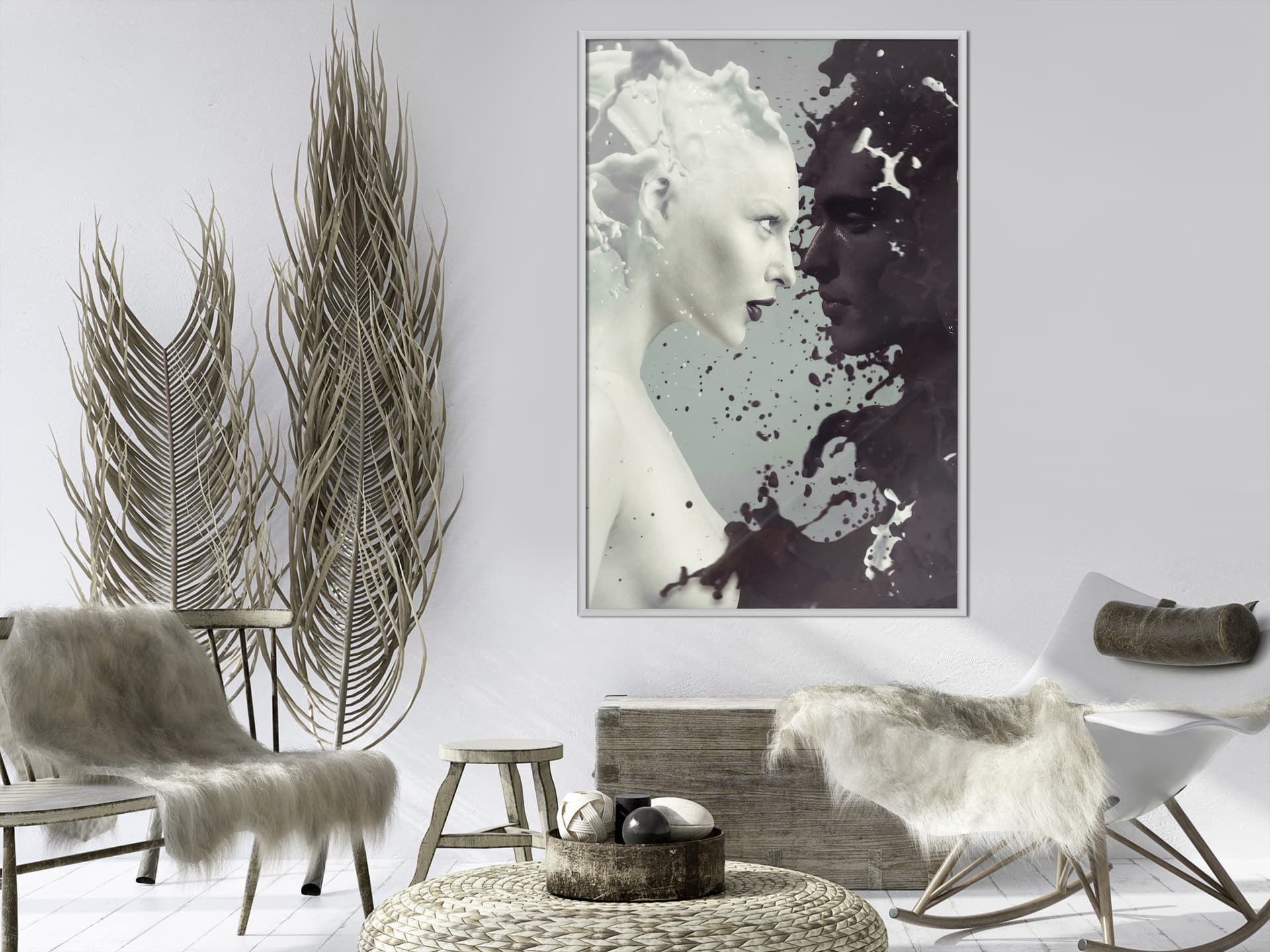 

Plakat - Dopełniające się przeciwieństwa (rozmiar 20x30, wykończenie Rama biała)