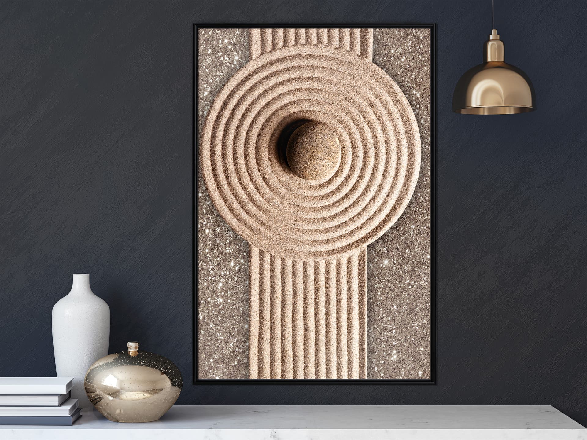 

Plakat - Piaskowe rondo (rozmiar 20x30, wykończenie Rama czarna)
