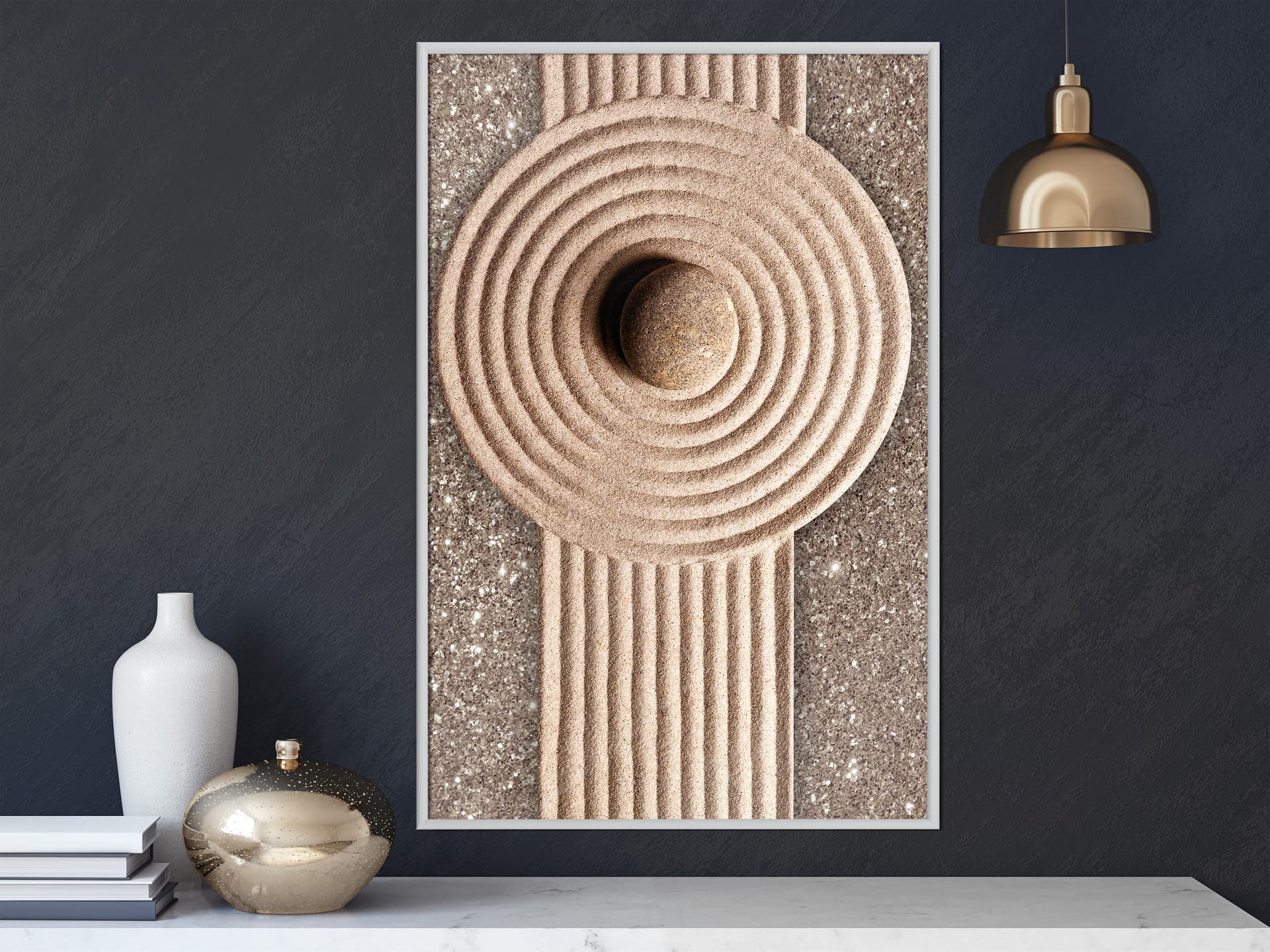 

Plakat - Piaskowe rondo (rozmiar 40x60, wykończenie Rama biała)
