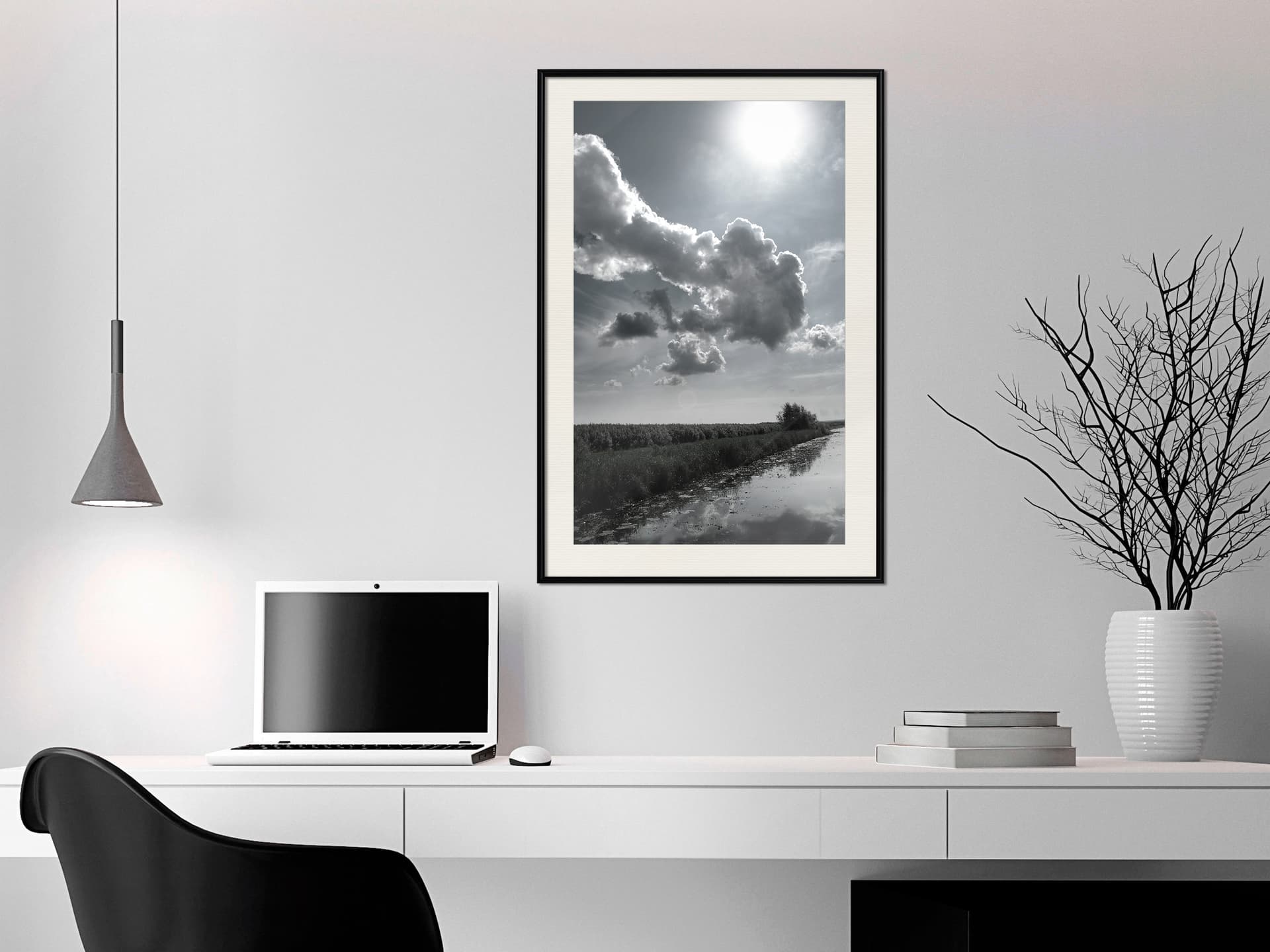 

Plakat - Upalny dzień (rozmiar 20x30, wykończenie Rama czarna z passe-partout)