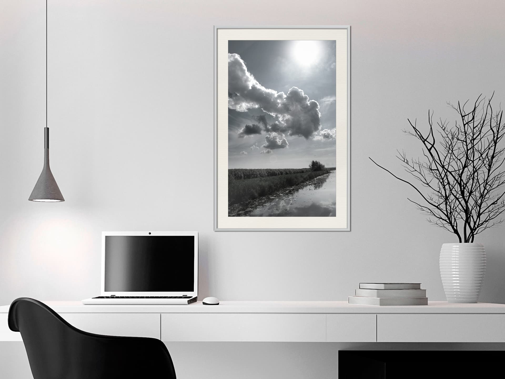 

Plakat - Upalny dzień (rozmiar 30x45, wykończenie Rama biała z passe-partout)