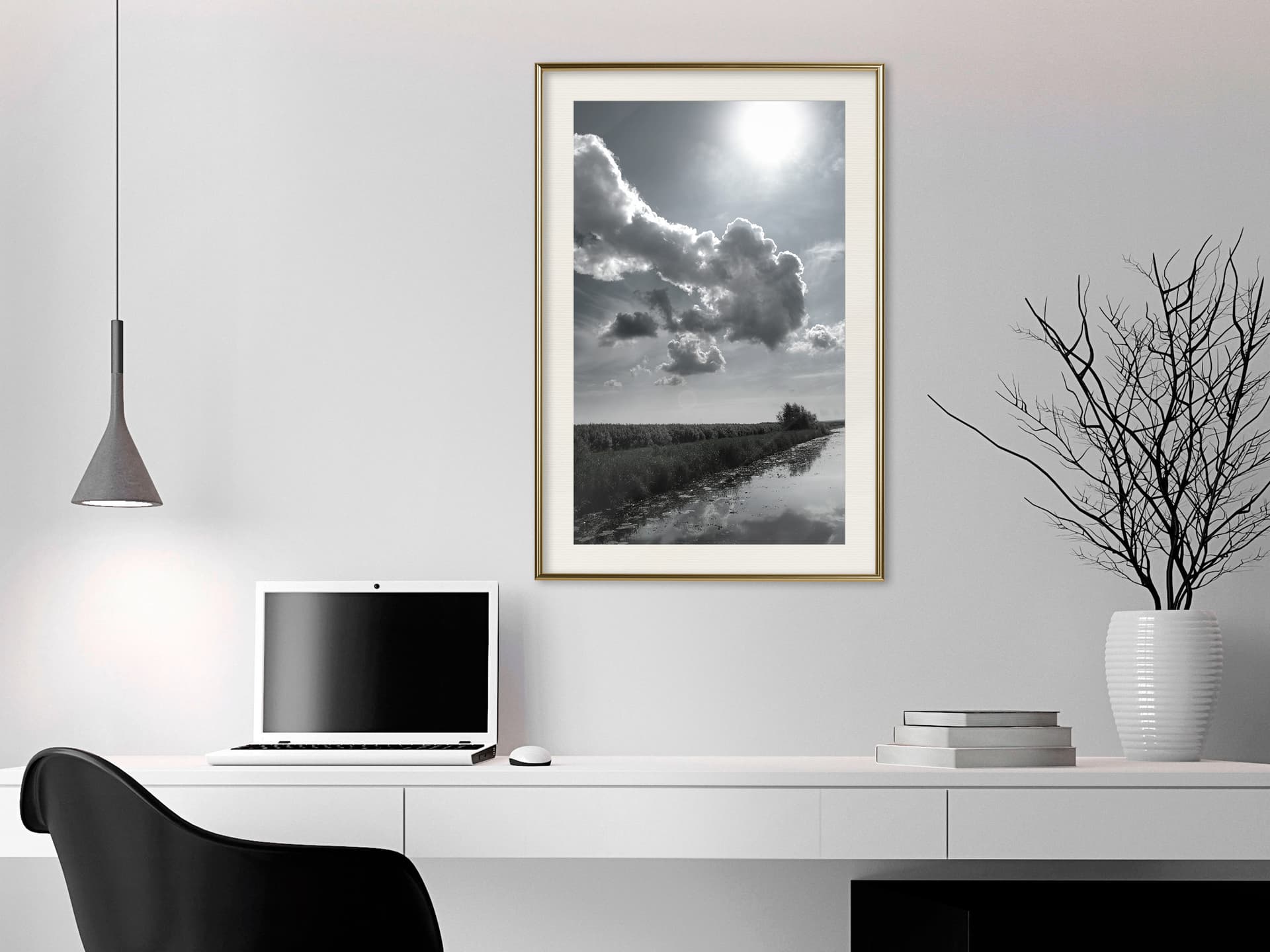 

Plakat - Upalny dzień (rozmiar 40x60, wykończenie Rama złota z passe-partout)