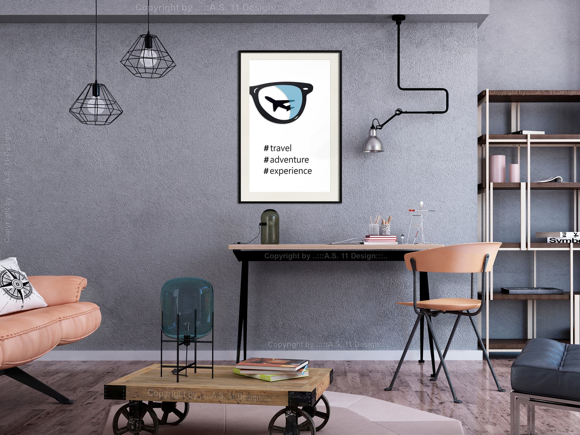 

Plakat - Życiowe cele (rozmiar 30x45, wykończenie Rama czarna z passe-partout)