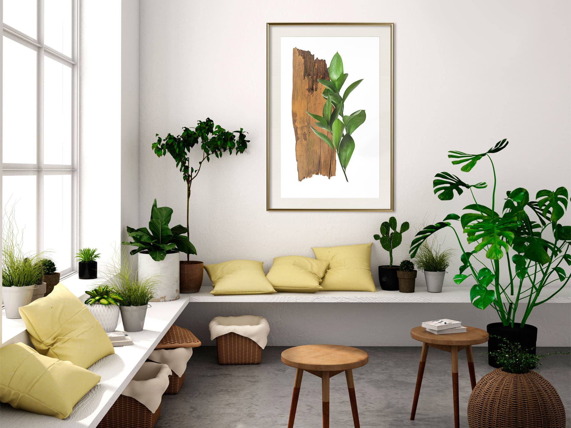 

Plakat - Leśny bukiet (rozmiar 20x30, wykończenie Rama złota z passe-partout)