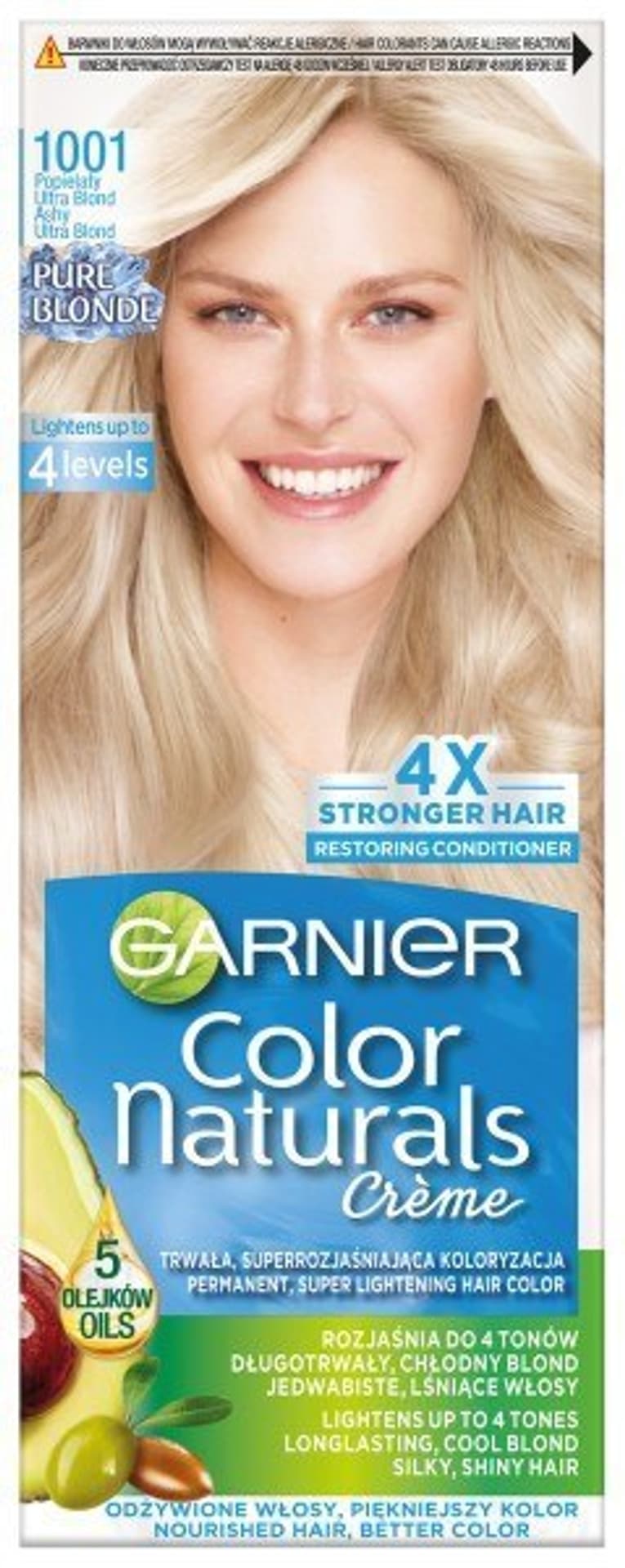 

Garnier Color Naturals Krem koloryzujący nr 1001 Popielaty Ultra Blond 1op