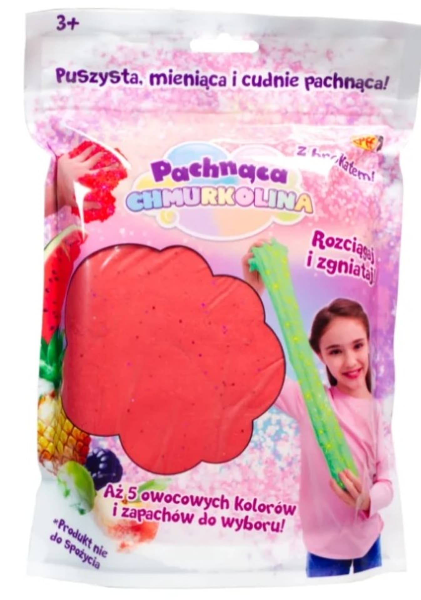 

Masa plastyczna Chmurkolina pachnąca Big Pack czerwony brokat
