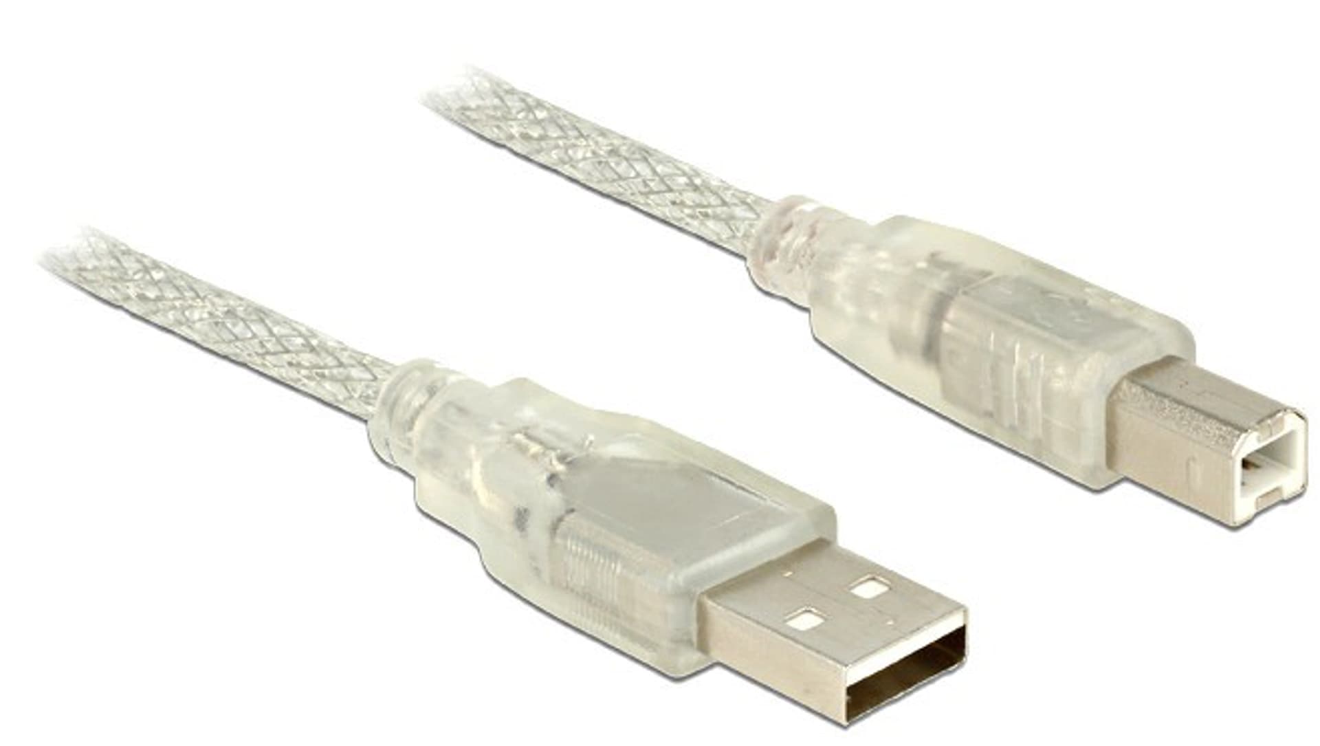 

Kabel USB 2.0 AM-BM 3m + Ferryt Przezroczysty