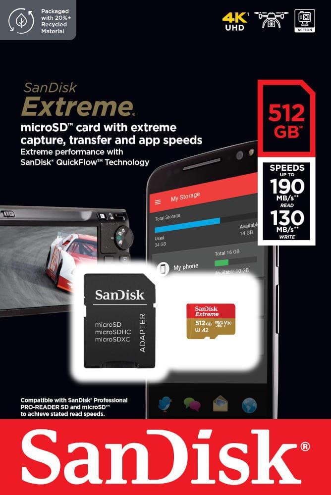 

Karta pamięci SANDISK 512 GB Adapter SD