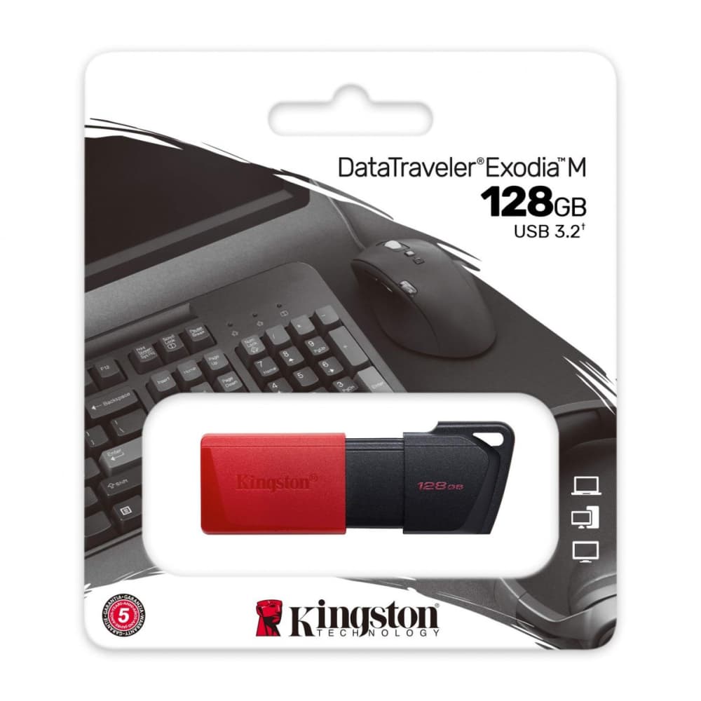 

Pendrive (Pamięć USB) KINGSTON 128 GB Czarno-czerwony, Pamięć usb) kingston 128 gb czarno-czerwon