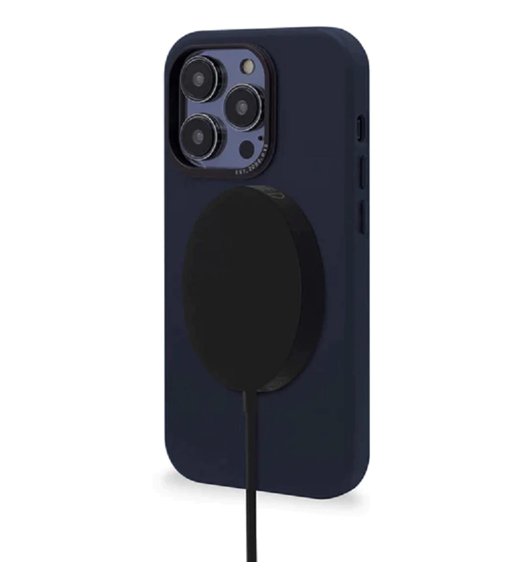 

Decoded – skórzana obudowa ochronna do iPhone 14 Pro Max kompatybilna z MagSafe (steel blue)
