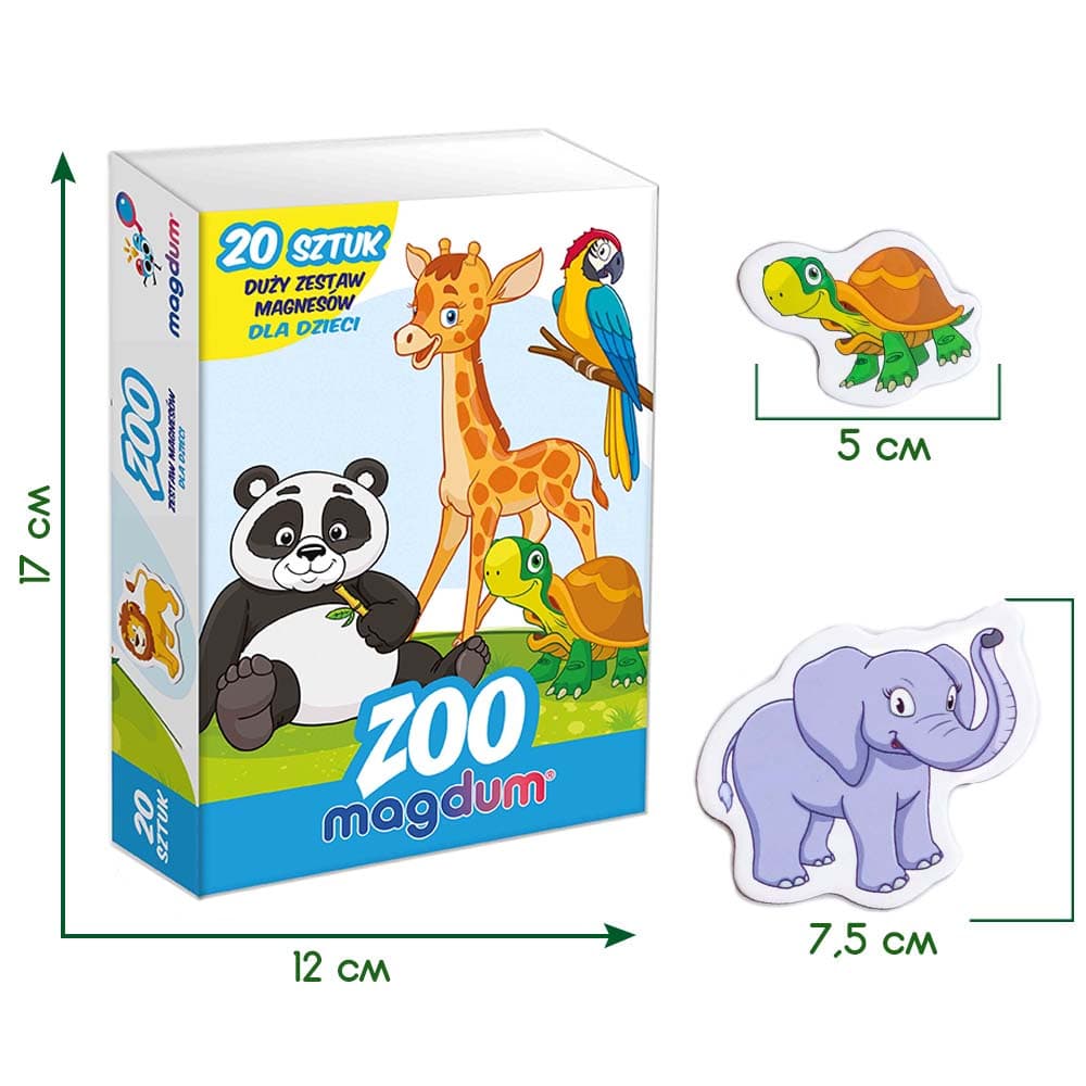 

Zestaw Magnesów Wesołe Zoo MV 6032-01