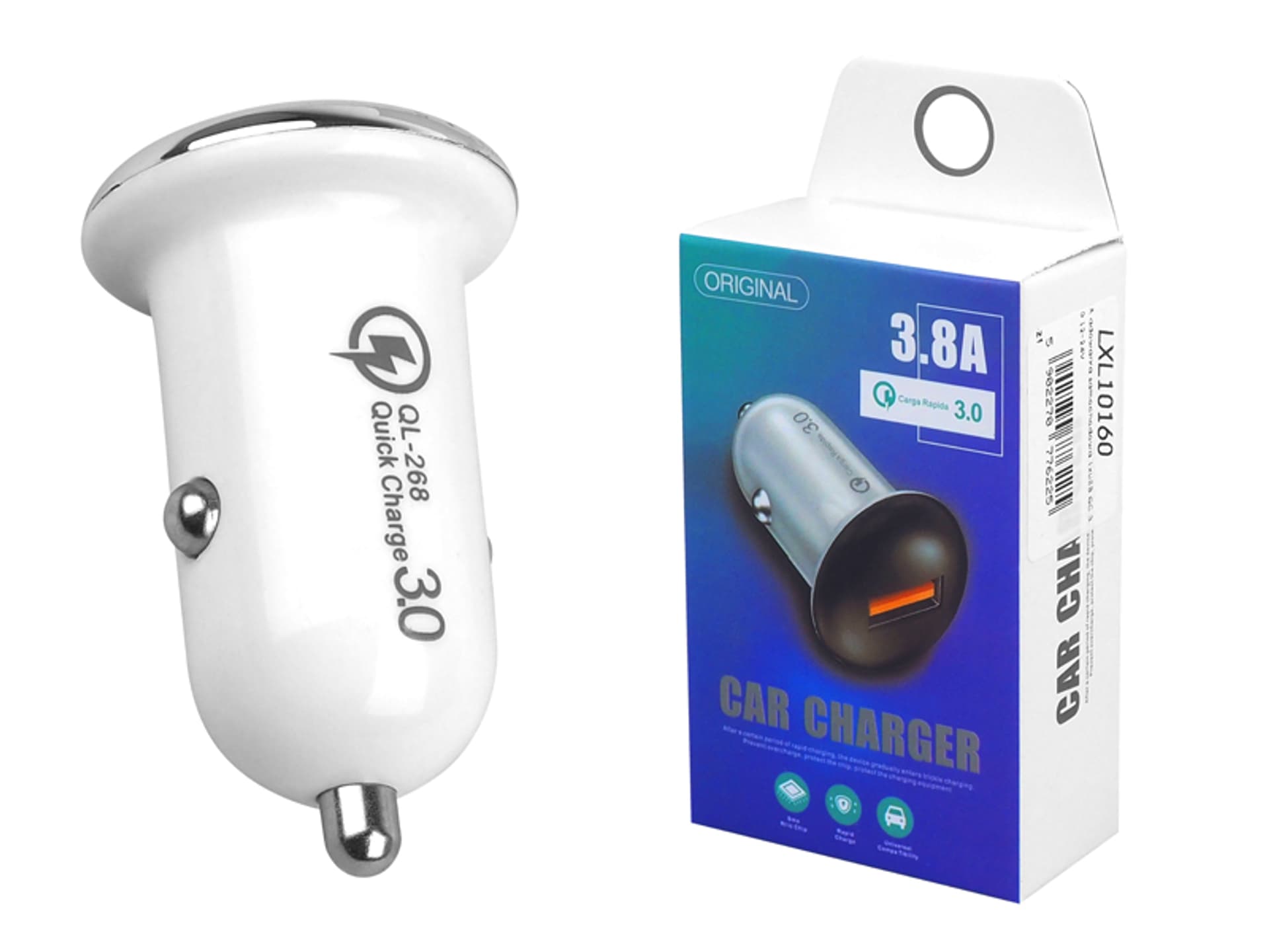 

1 szt. Ładowarka samochodowa 1xUSB QC 3.0 12-24V