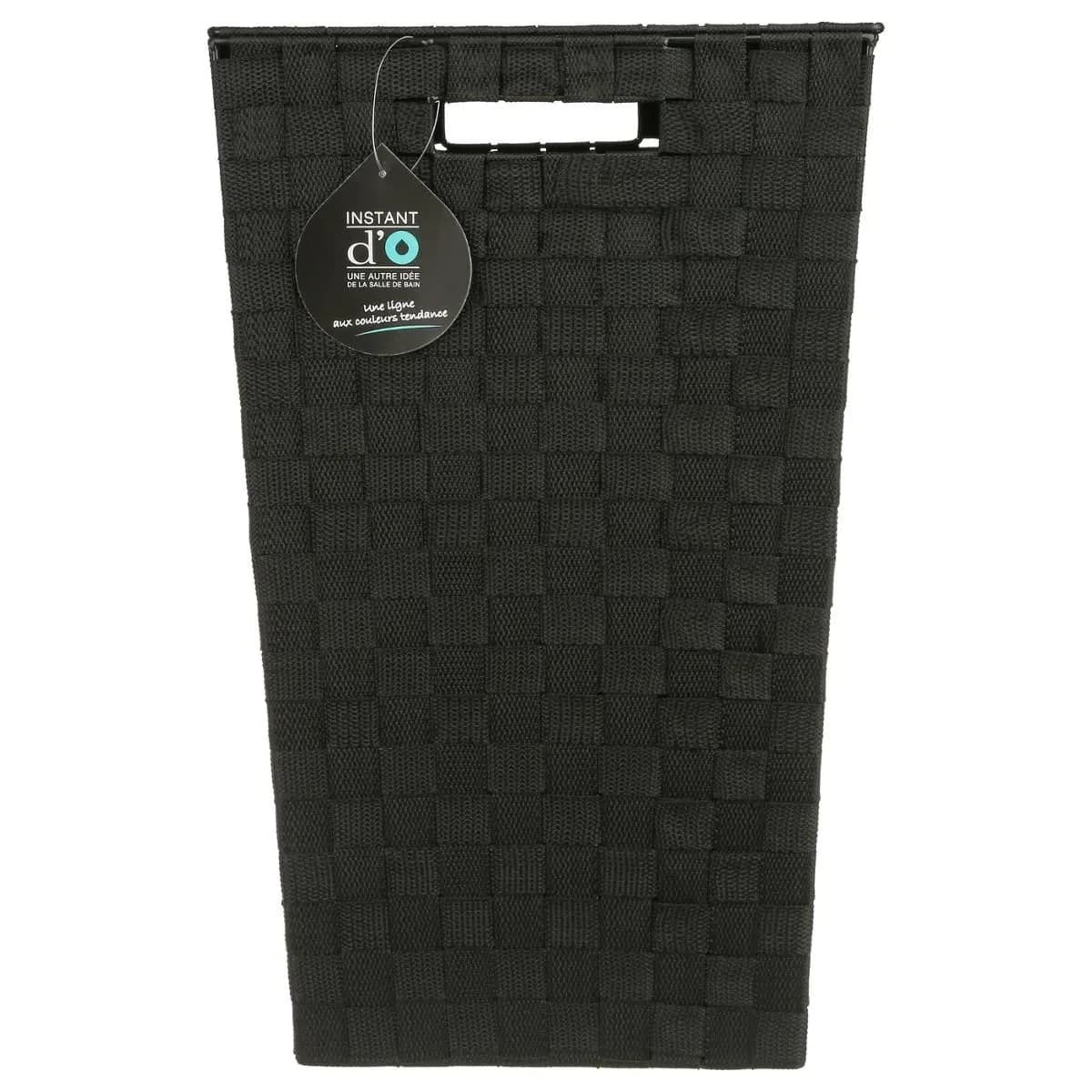 

Kosz na pranie pleciony czarny 50 l