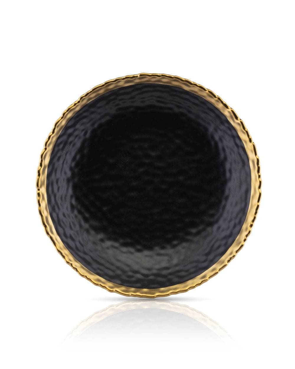 

Komplet 8 talerzy Kati Black Gold małe