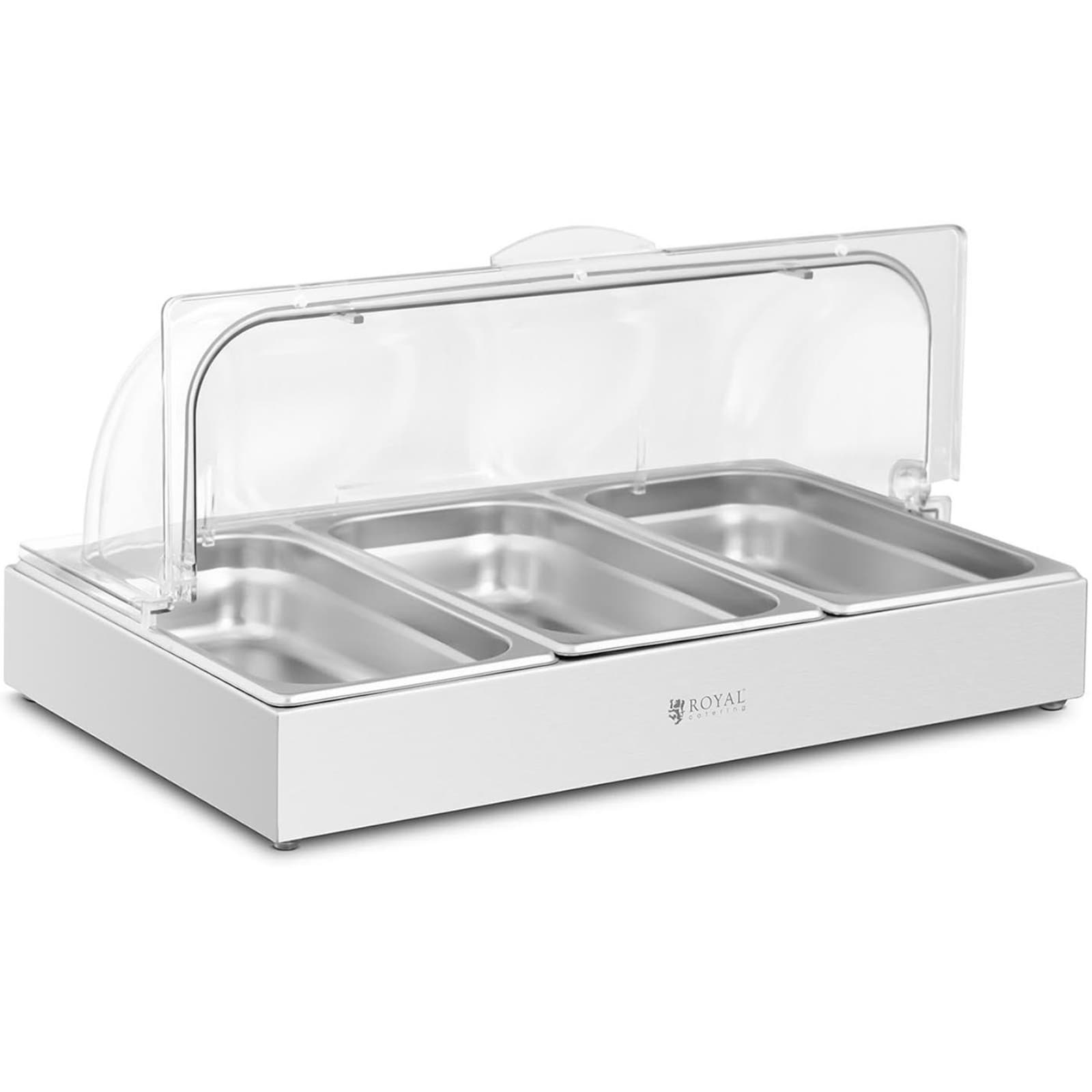 

Witryna bufetowa śniadaniowa z pokrywą rolltop 3x GN 1/3 3x 2,6 l