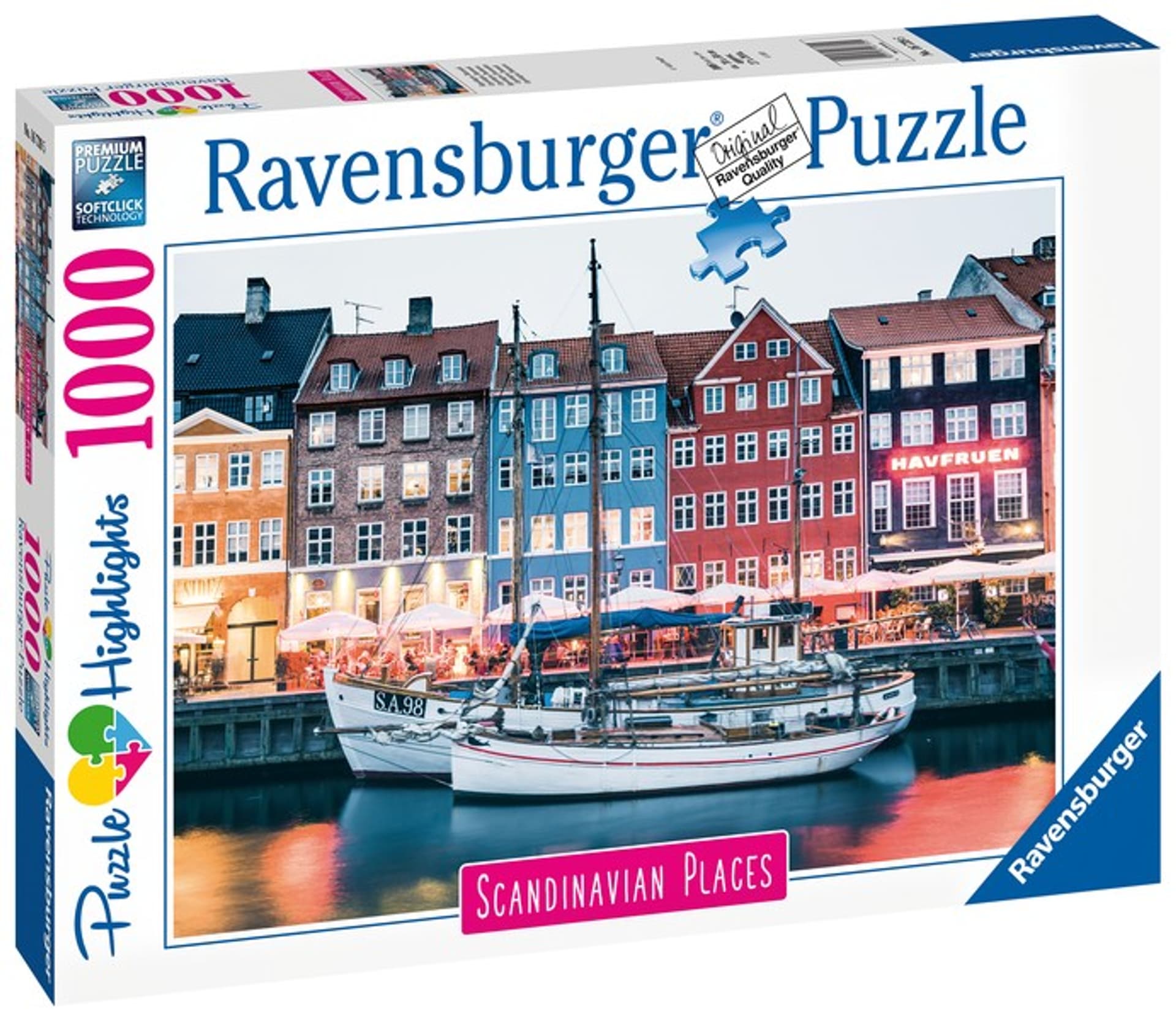 

Puzzle 1000 elementów Skandynawskie miasto