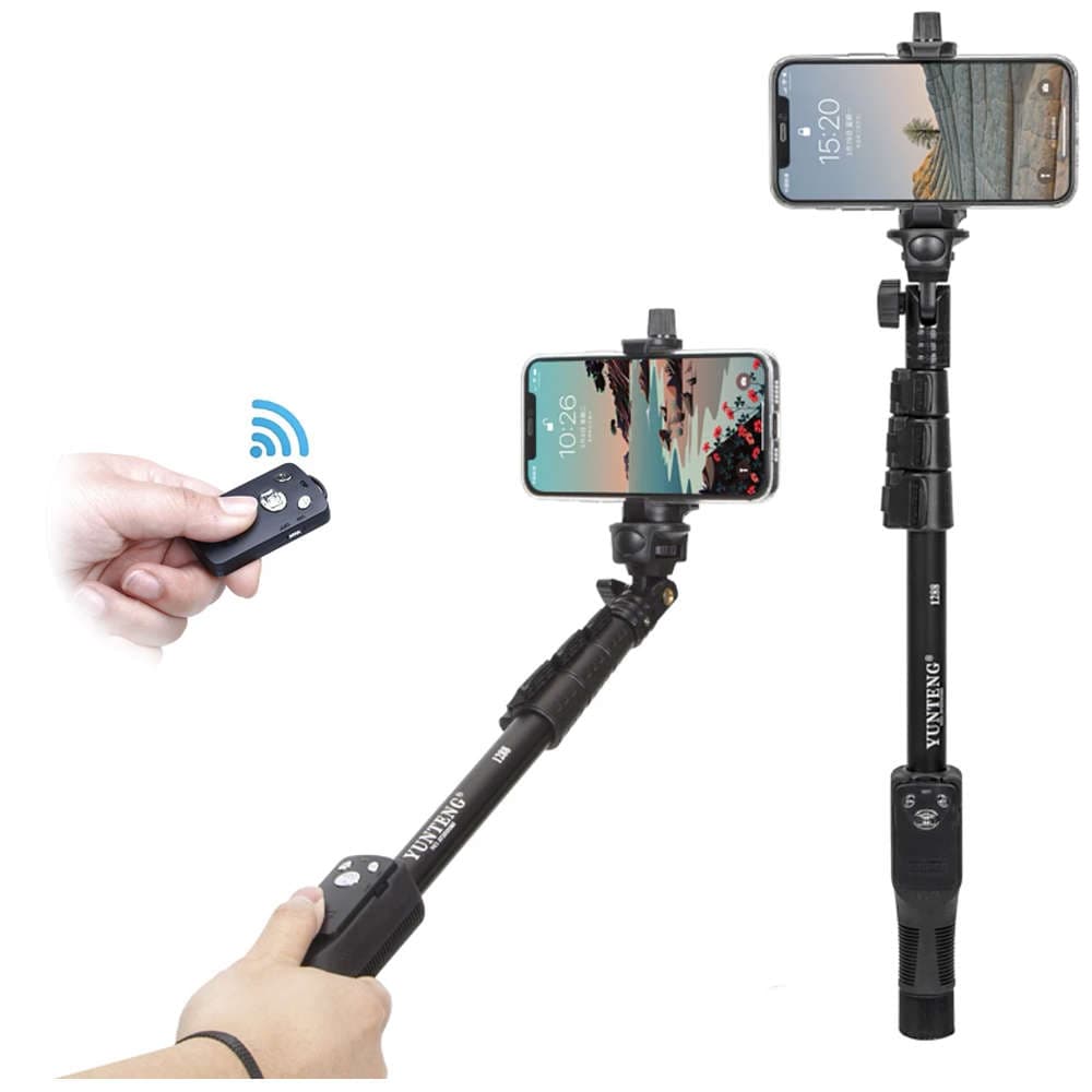 

Kijek Uchwyt Selfie Stick Tripod Bluetooth bezprzewodowy z pilotem na telefon GoPro