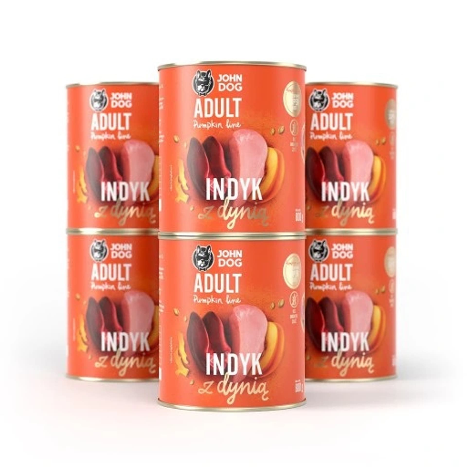 

John Dog PUMPKIN Adult indyk z dynią 800g*6