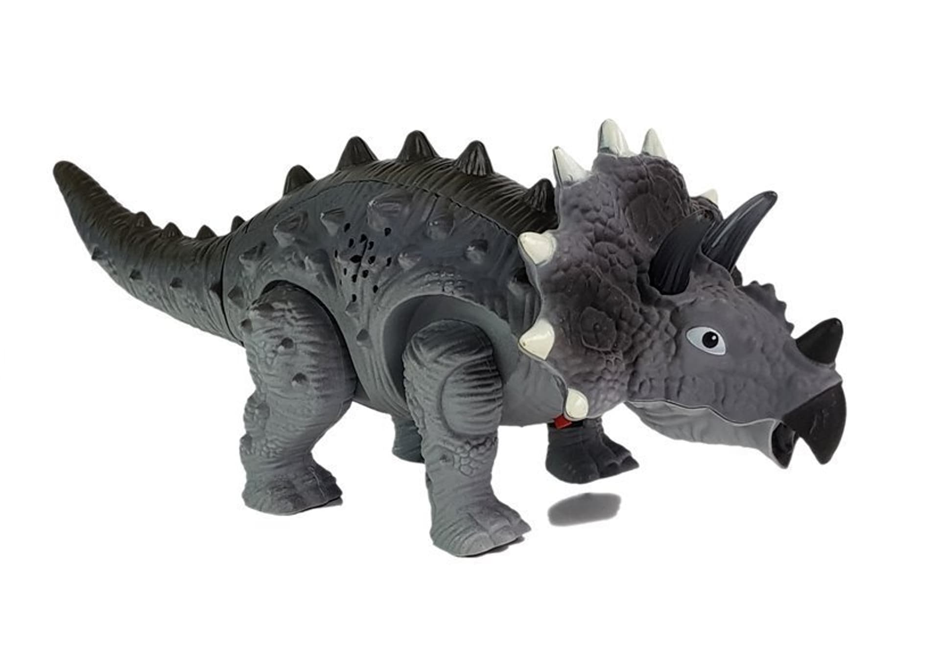 

Dinozaur na Baterie Triceratops Szary
