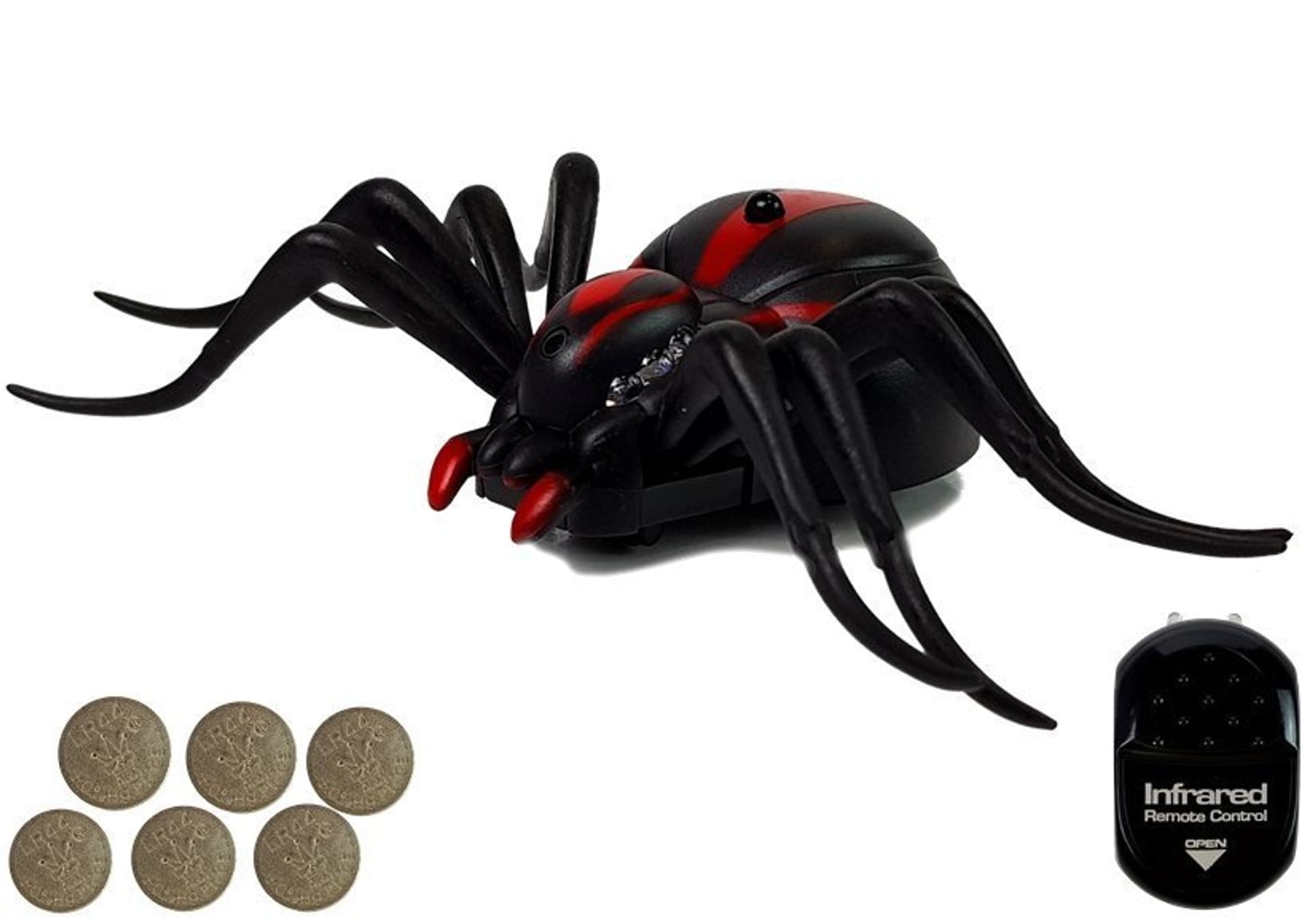 

Czarny Pająk Zdalnie Sterowany Pilot R/C