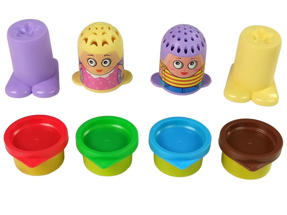 

Zestaw Fryzjerski Fryzjer Ciastolina 4 Kolory Akcesoria