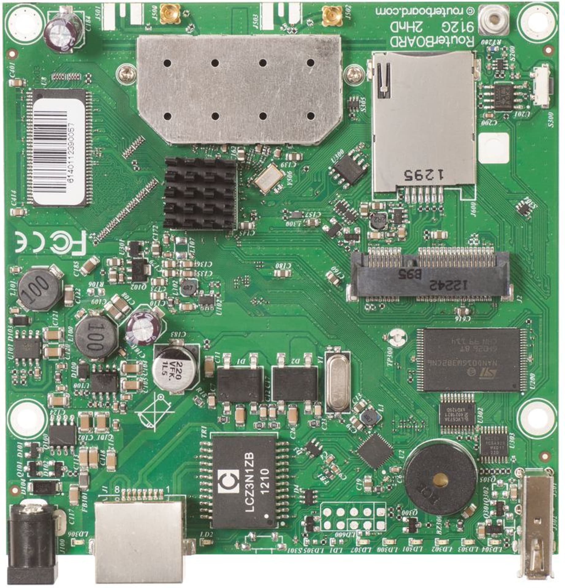 

MIKROTIK RB912UAG-2HPND ROUTERBOARD 600MHZ, 64MB, 1XGE, 1XMINIPCI-E, 1XUSB, 802.11B/G/N, 1XUSB, L4