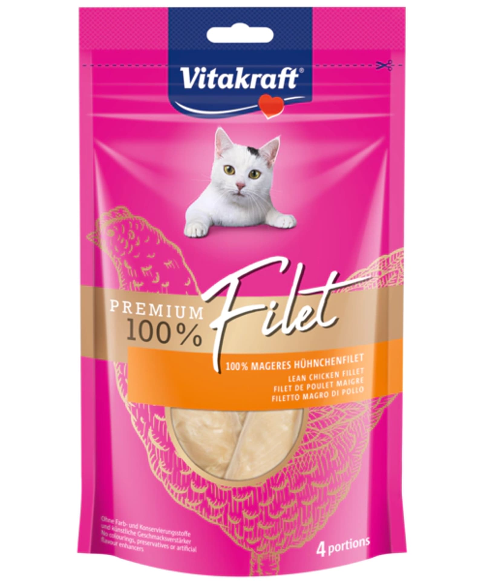 

VITAKRAFT PREMIUM FILET kurczak 70g przysmak /kot