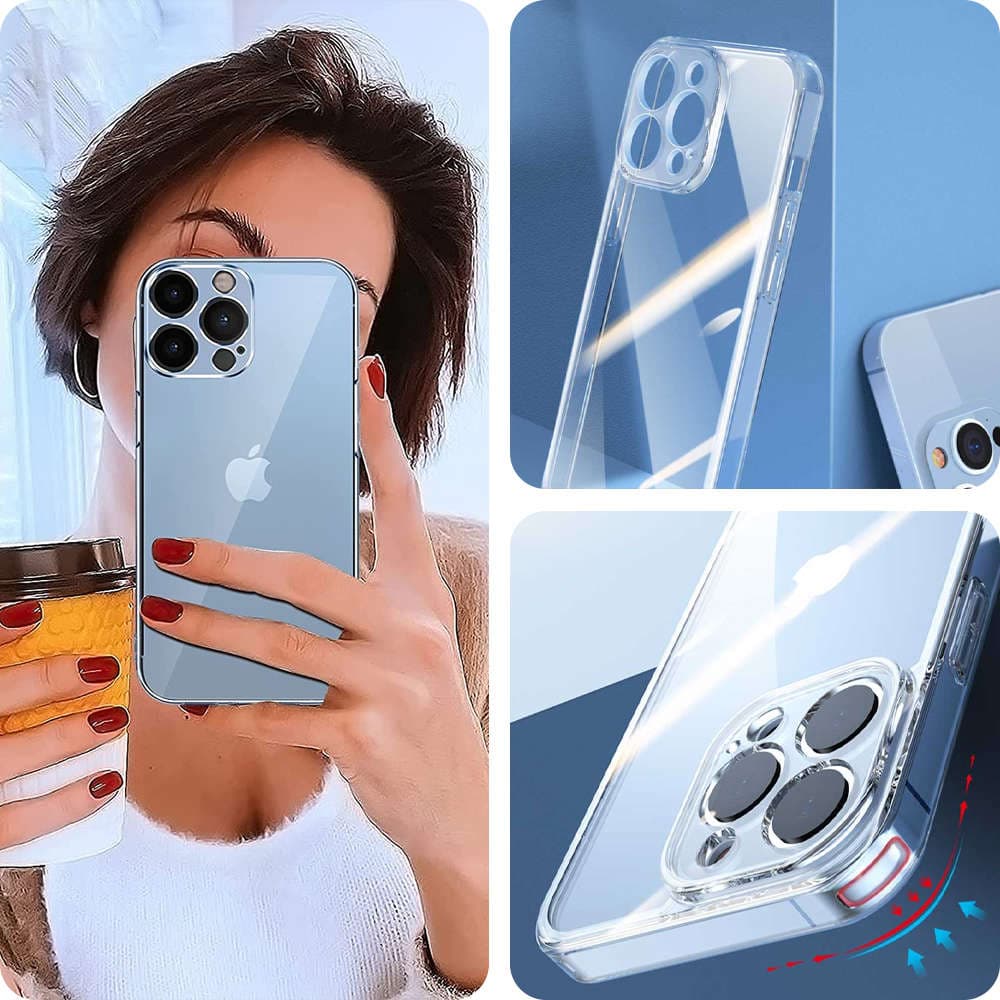 

Etui pancerne obudowa Alogy Hybrid Case z osłoną na aparat do Apple iPhone 12 Pro Przezroczyste