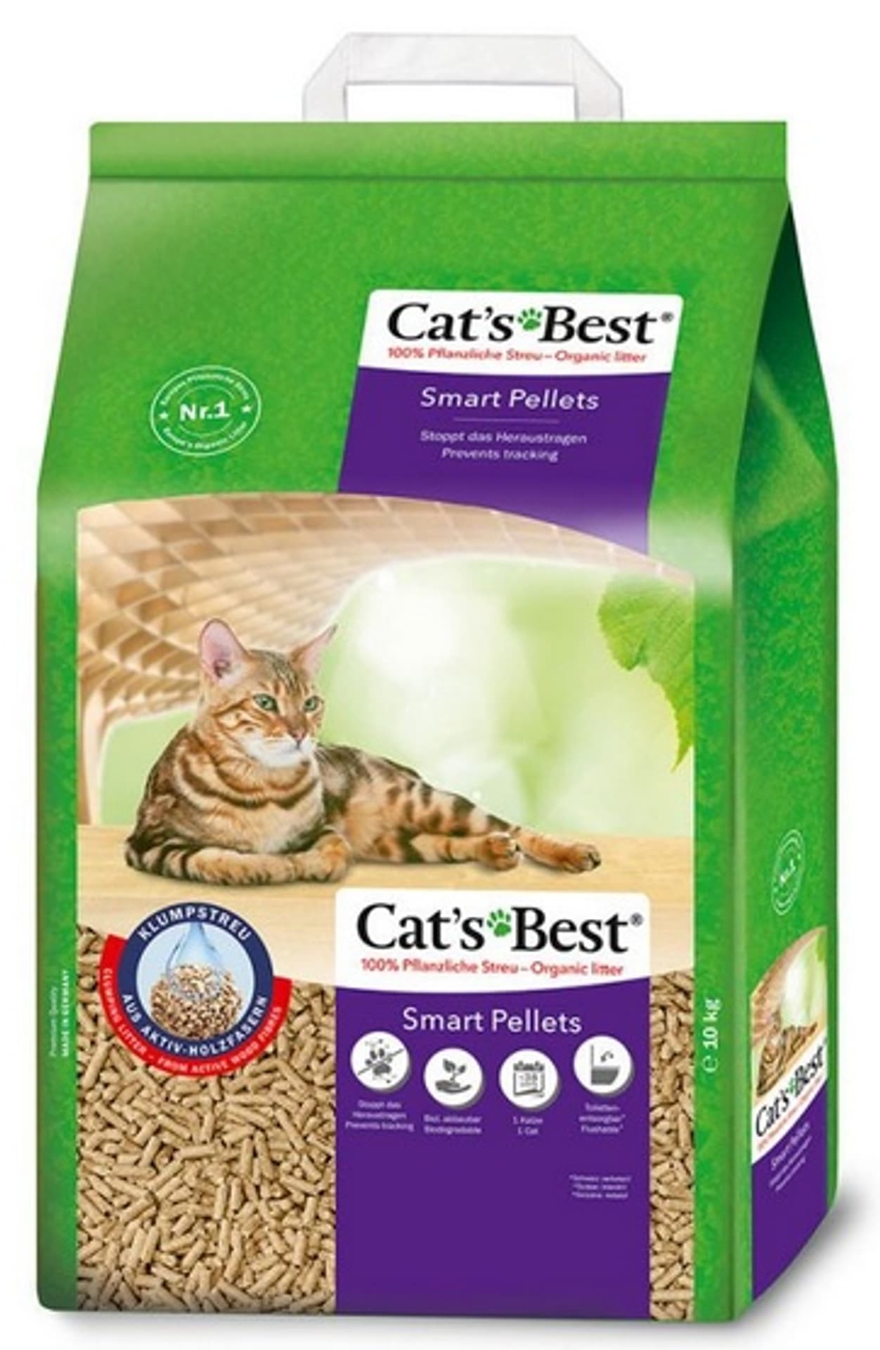 

JRS Cat'S Best Smart Pellets - drewniany żwirek dla kotów, zbrylający - 10kg