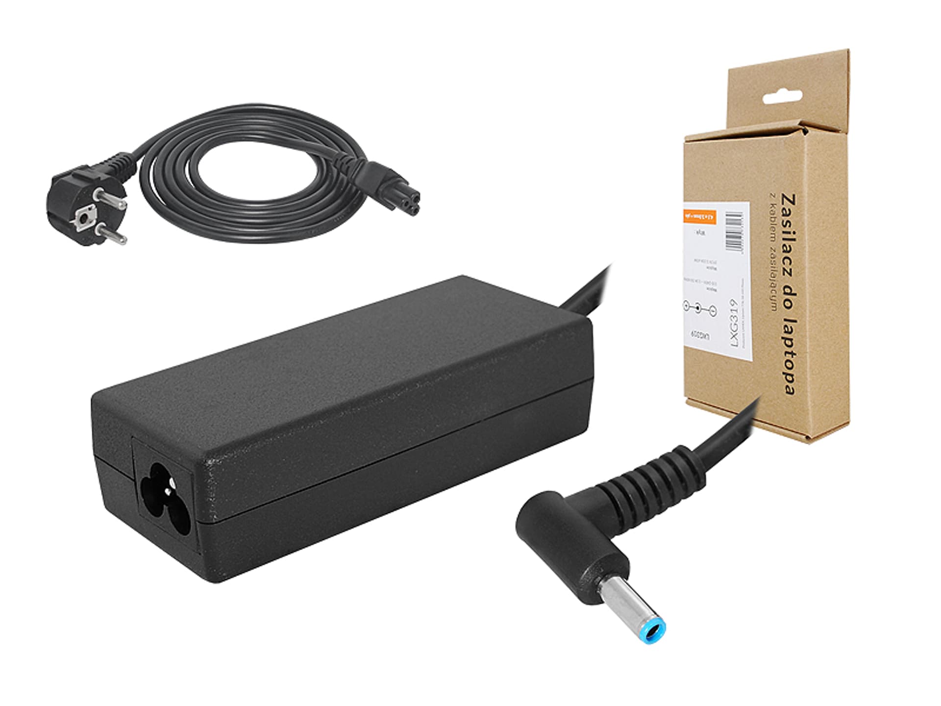 

1 szt. Zasilacz do laptopa HP 19,5V 65W 3,33A wtyk 4,5x3,0+pin.