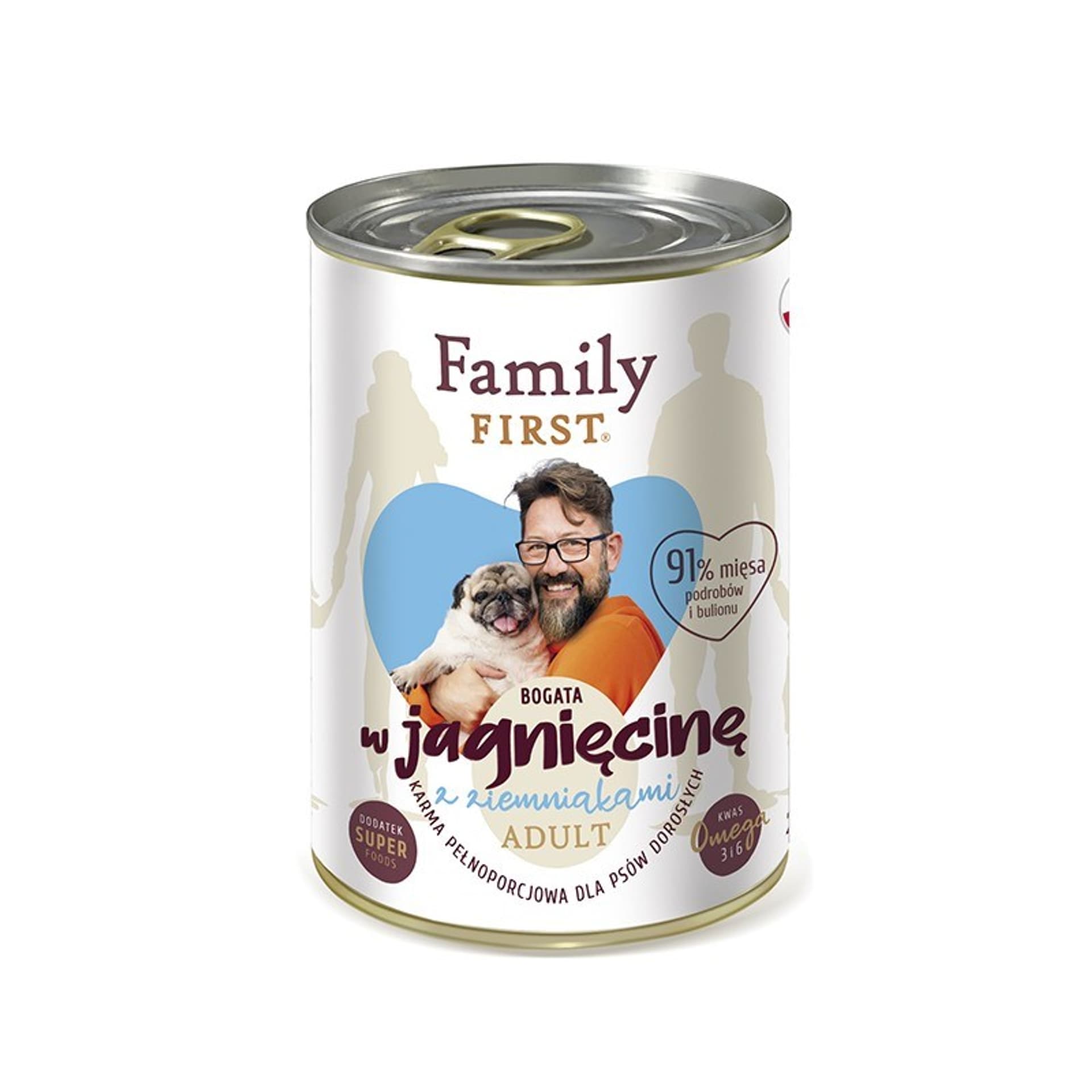 

FamilyFirst Bogata w jagnięcinę+ziemniak adult 400g