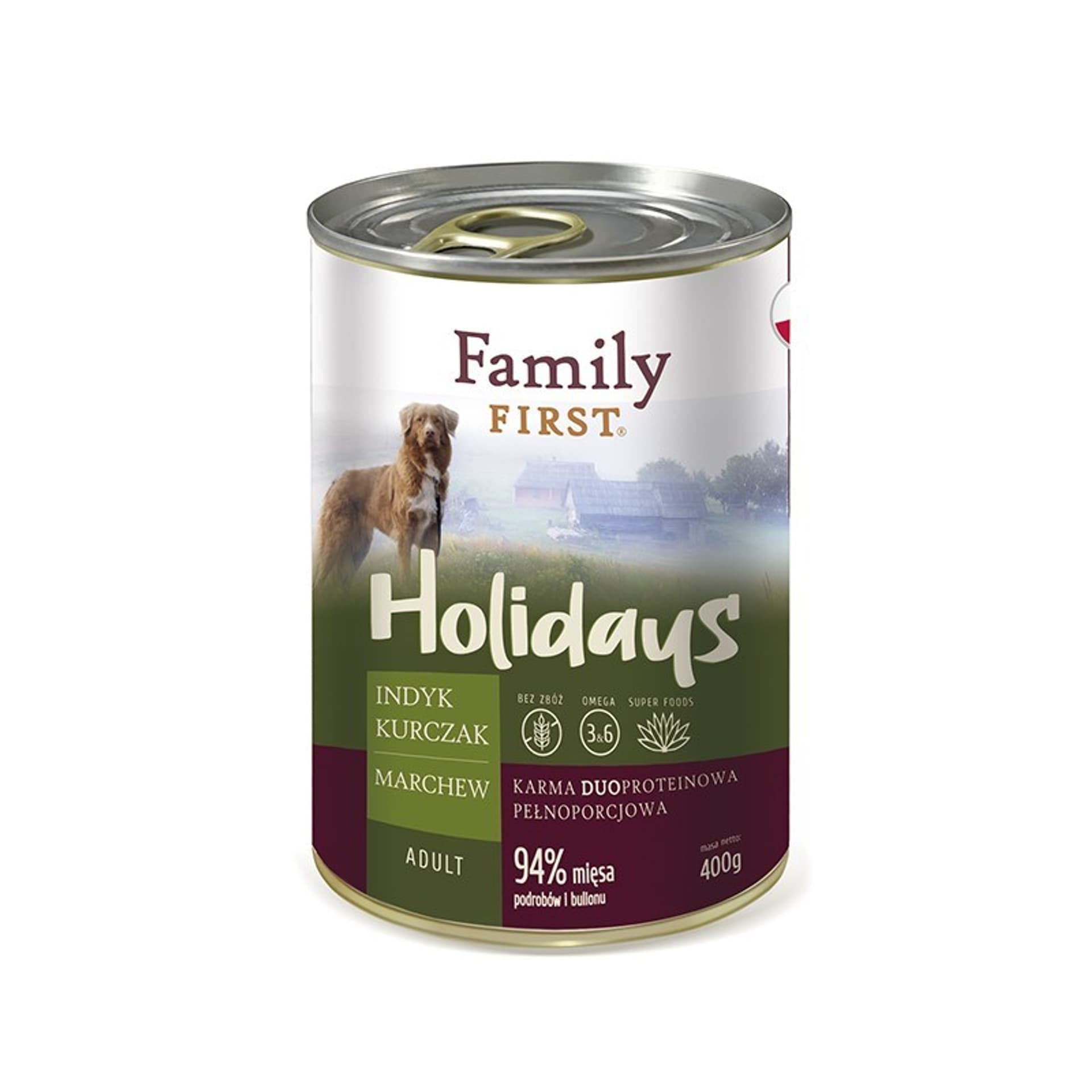 

FamilyFirst Indyk+kurczak+marchew adult 400g