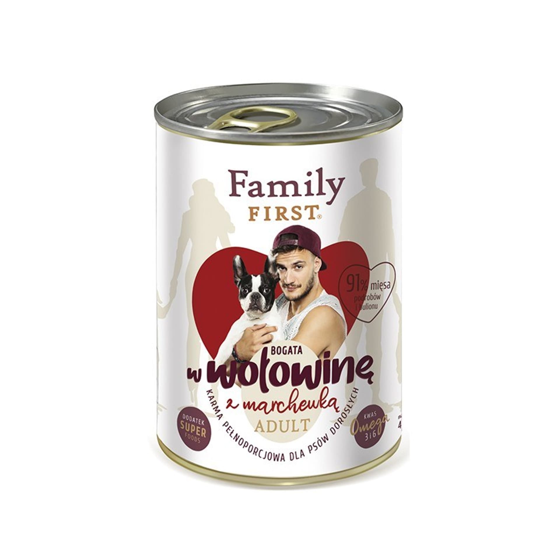 

FamilyFirst Bogata w wołowinę+marchewka adult 400g