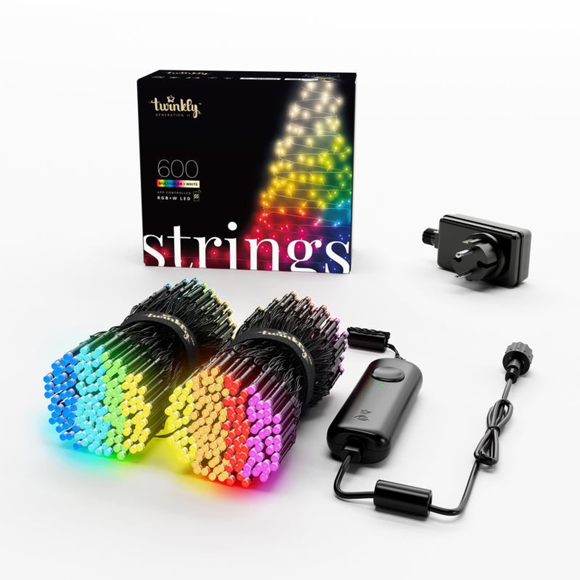 

Inteligentne lampki choinkowe Twinkly Strings 600 RGBW