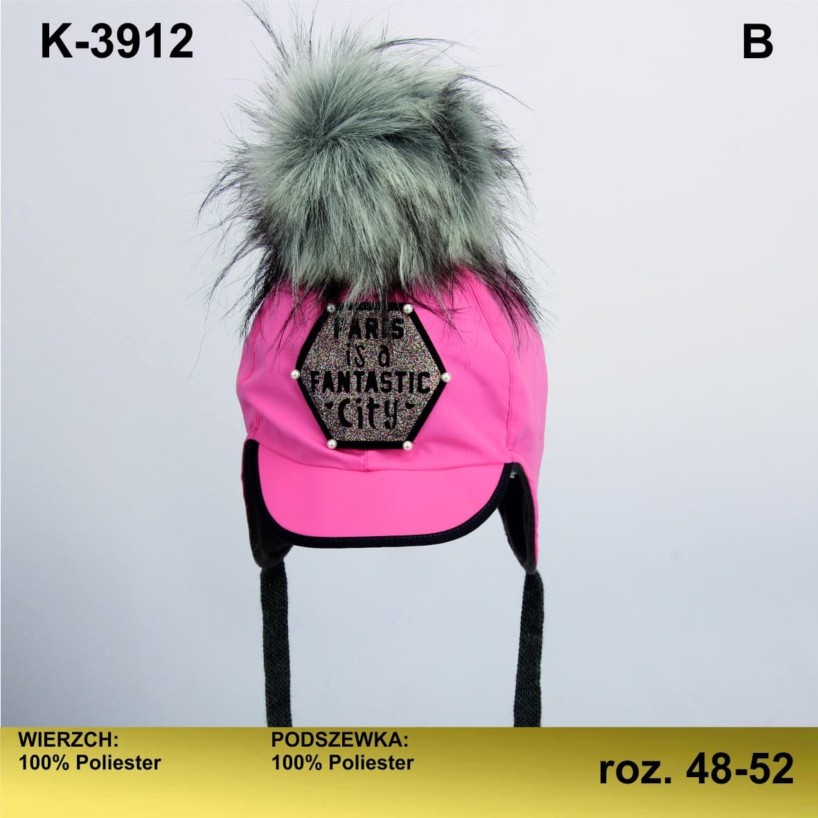 

CZAPKA ZIMOWA 3912 SALE (kolor wzór - dziewczynka)