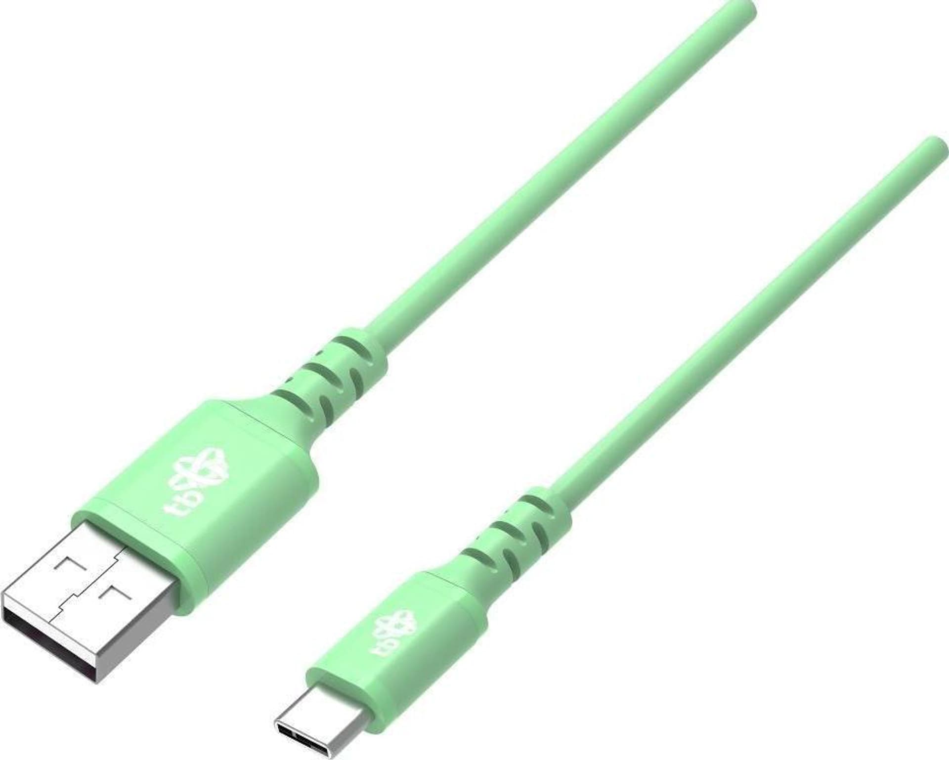 

Kabel USB-USB C 2m silikonowy zielony Quick Charge