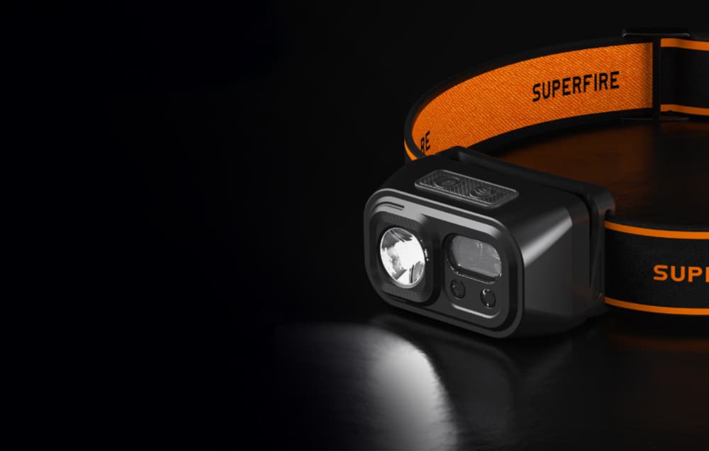 

Latarka czołowa Superfire HL23, 220lm, USB-C