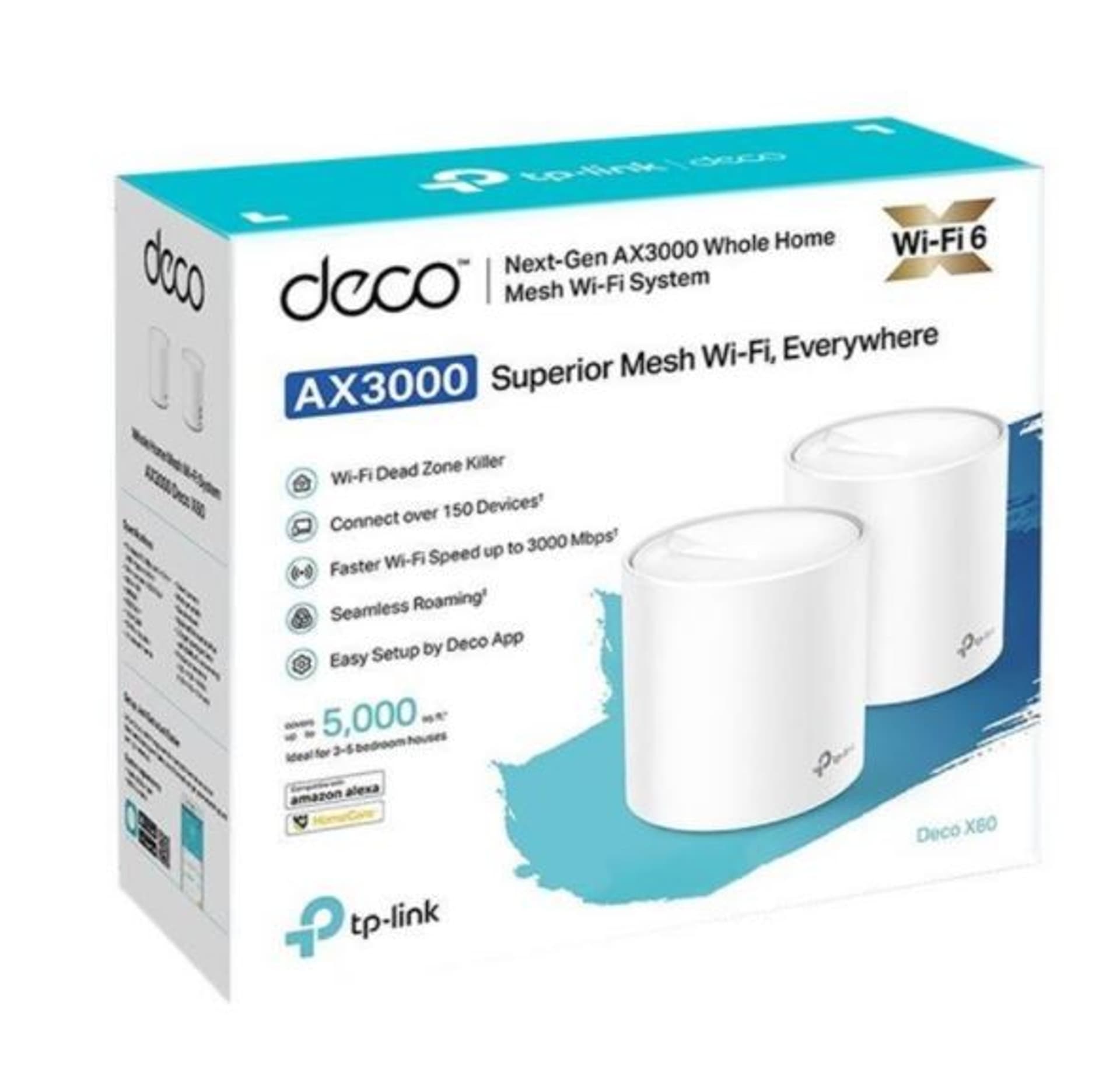 

System Wi-Fi Deco X60(2-pak) AX3000, 2-pak) ax300