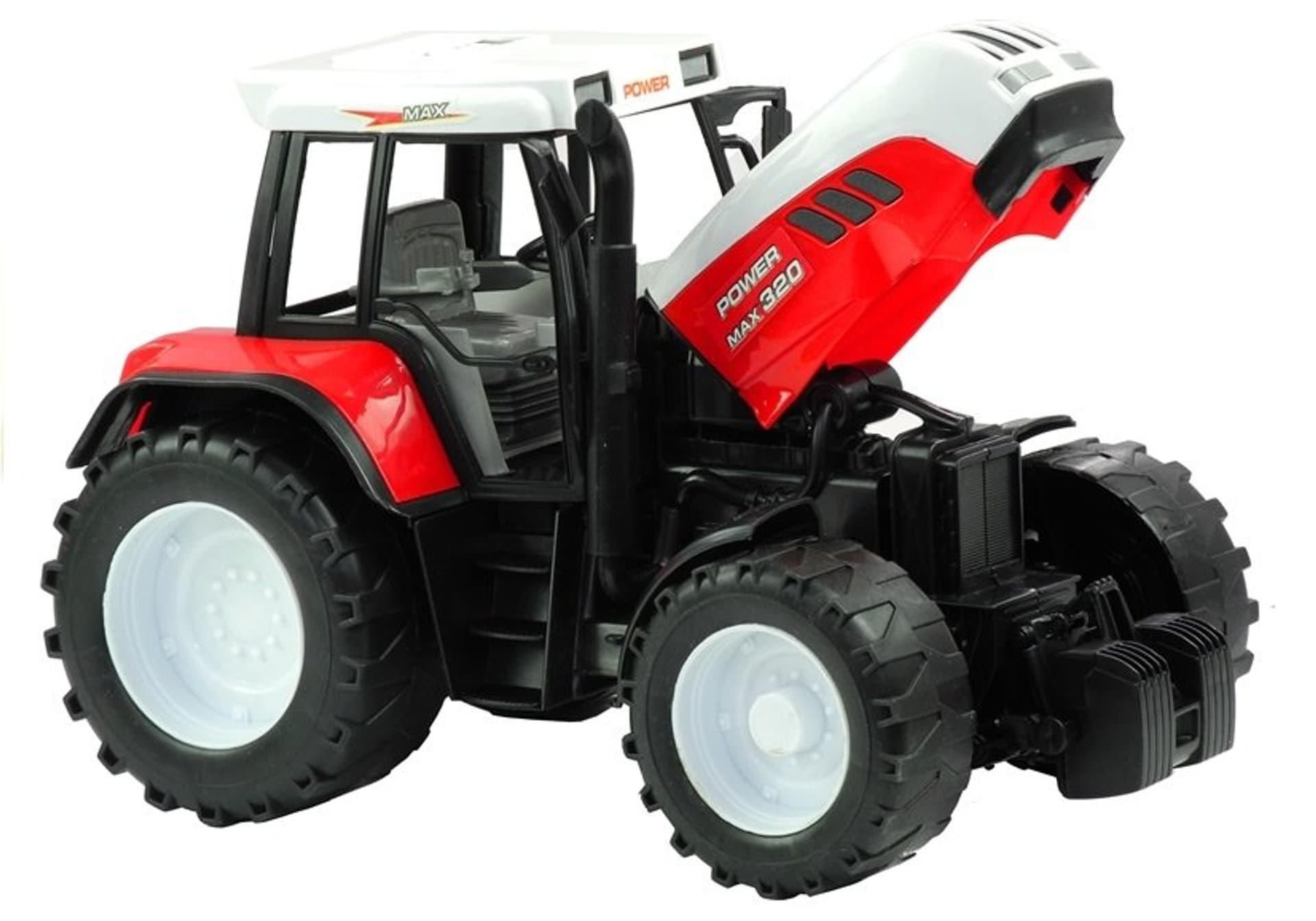 

Duży Traktor z Maszyną 3 Modele Ruchome Elementy 65 cm