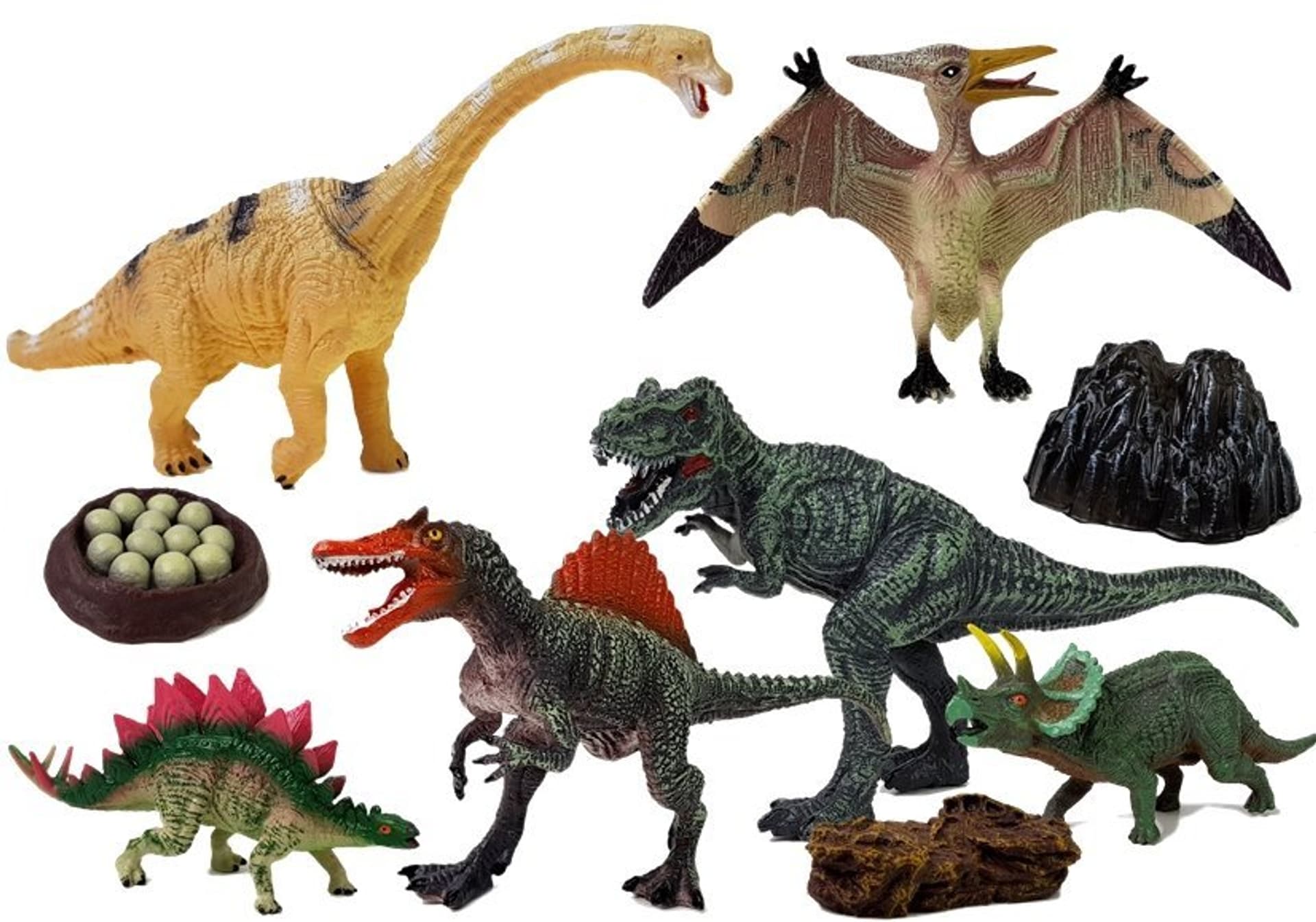 

Dinozaury Duży Zestaw Figurek 7 sztuk z Akcesoriami