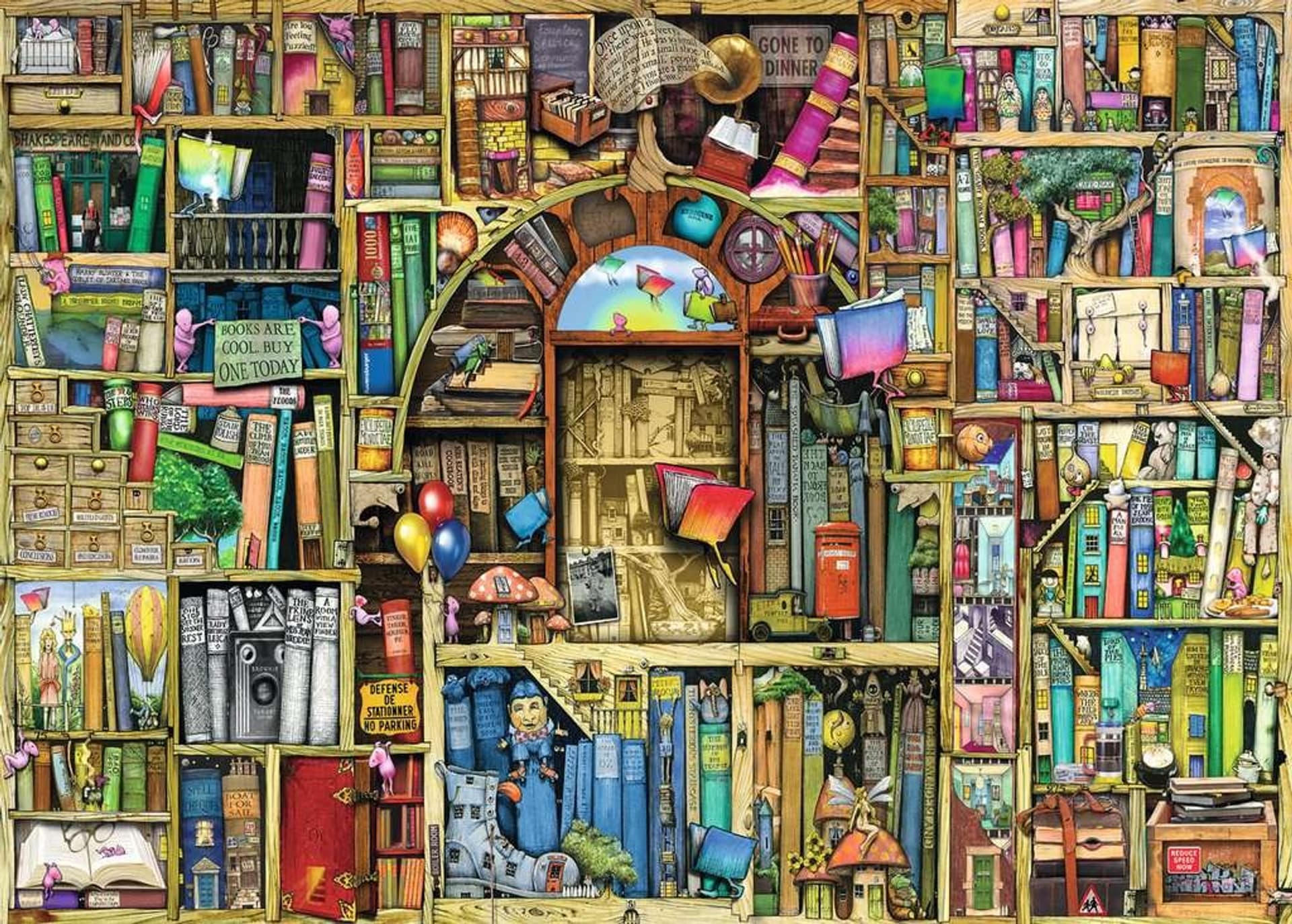 

Puzzle 1000 elementów Magiczny regał z książkami 2
