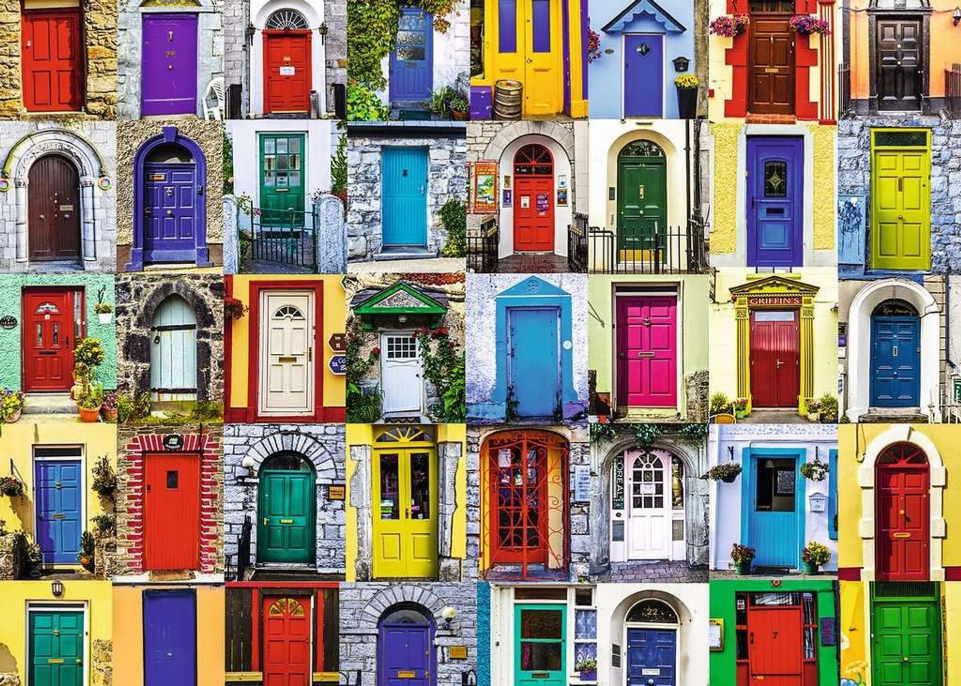 

Puzzle 1000 elementów Drzwi z całego świata