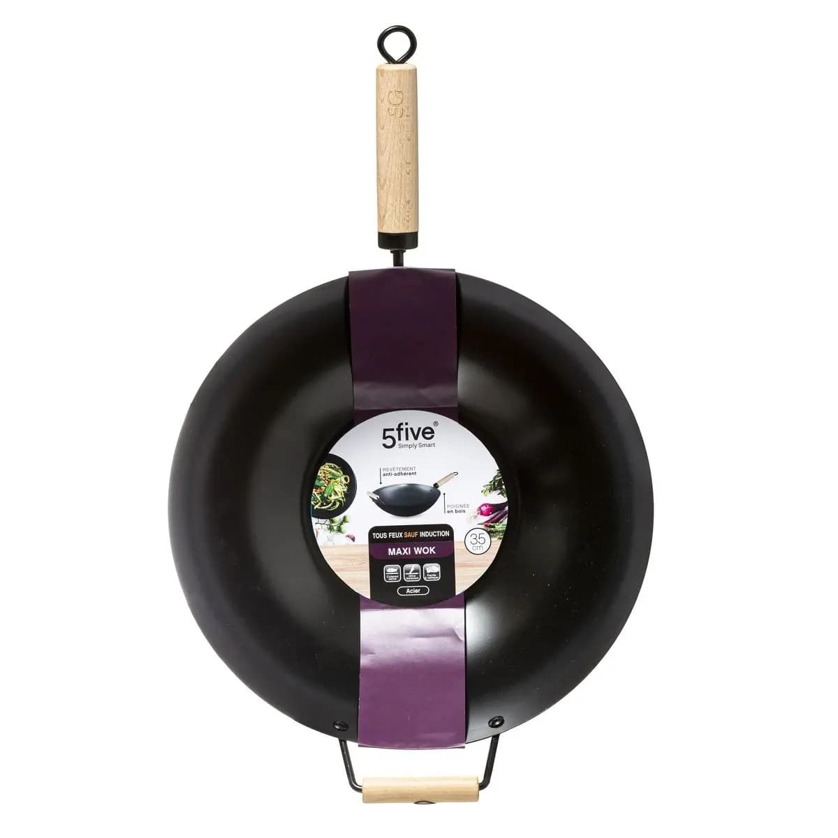 

Patelnia głęboka Wok z rączką 35 cm