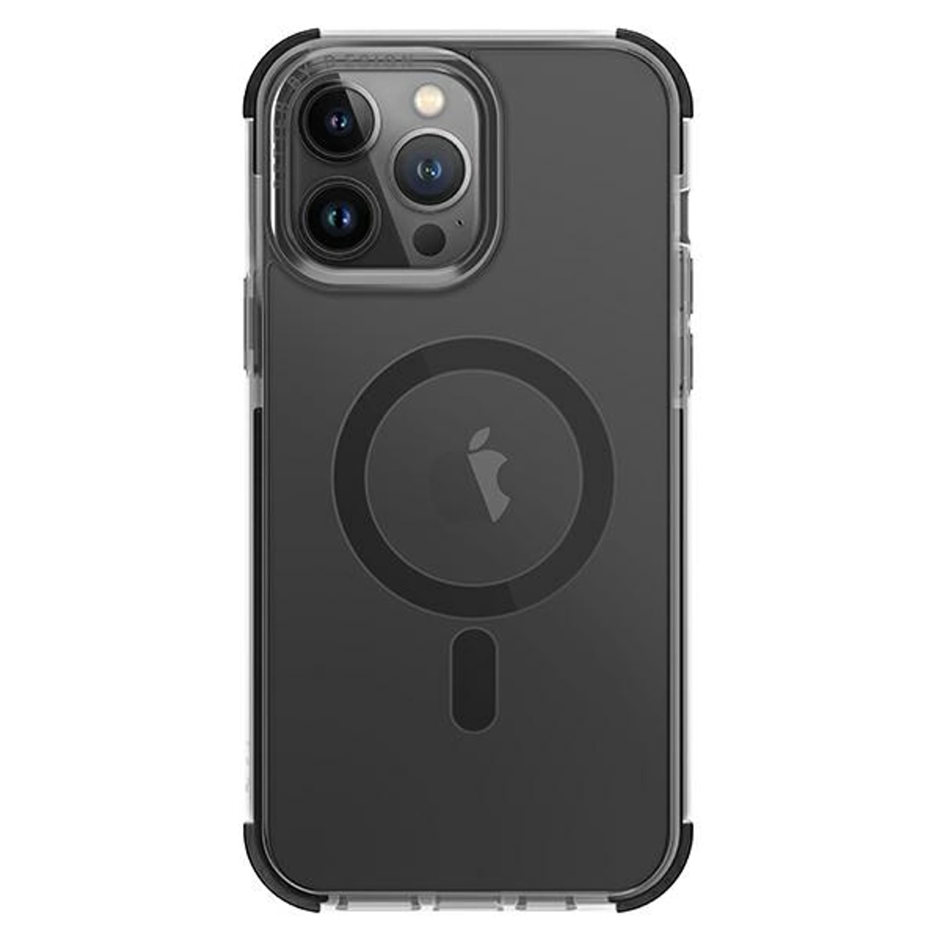 

UNIQ etui Combat iPhone 14 Pro 6,1" Magclick Charging czarny/concrete charcoal