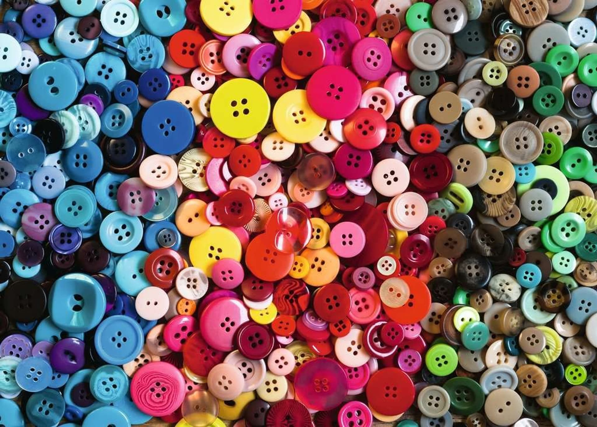 

Puzzle 1000 elementów Challange, Kolorowe guziki