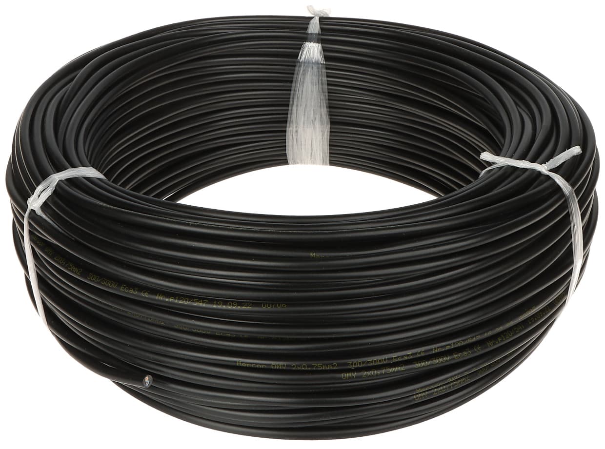 

KABEL ELEKTRYCZNY OMY-2X0.75/B