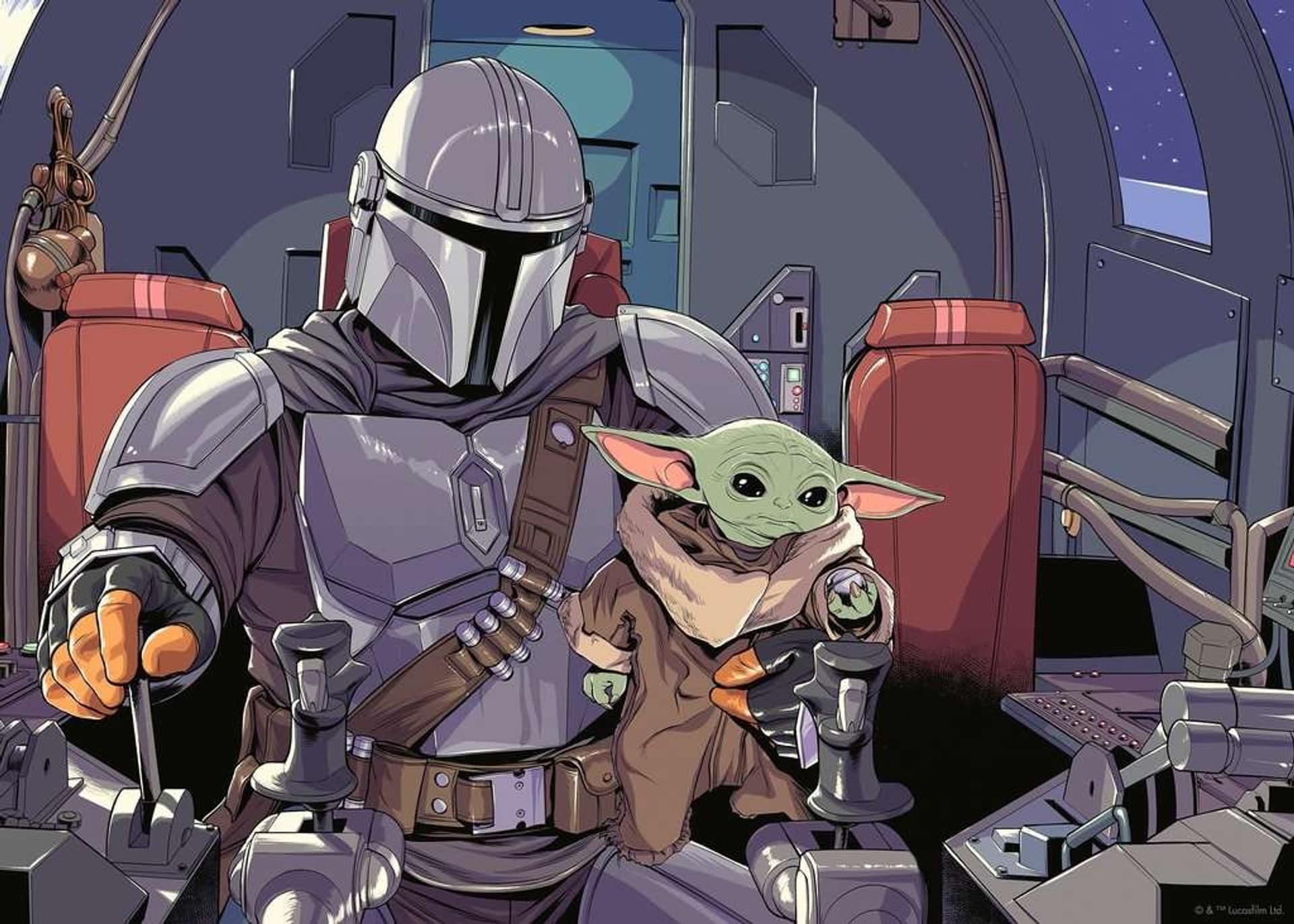 

Puzzle 1000 elementów Mandalorian
