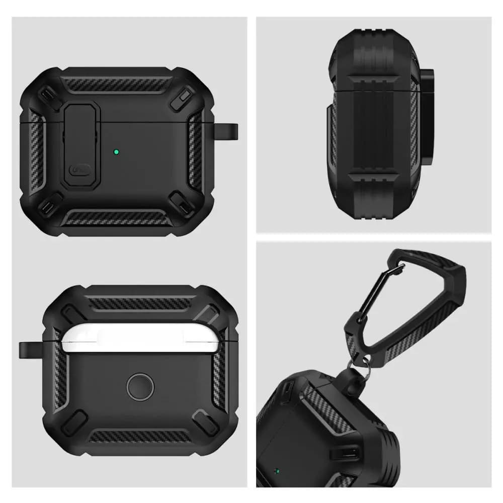 

Etui X-Carbo do Apple AirPods Pro 1 / 2 Black