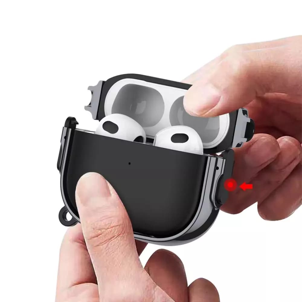

Etui Rough Lux do Apple Airpods Pro 1 /2 Black