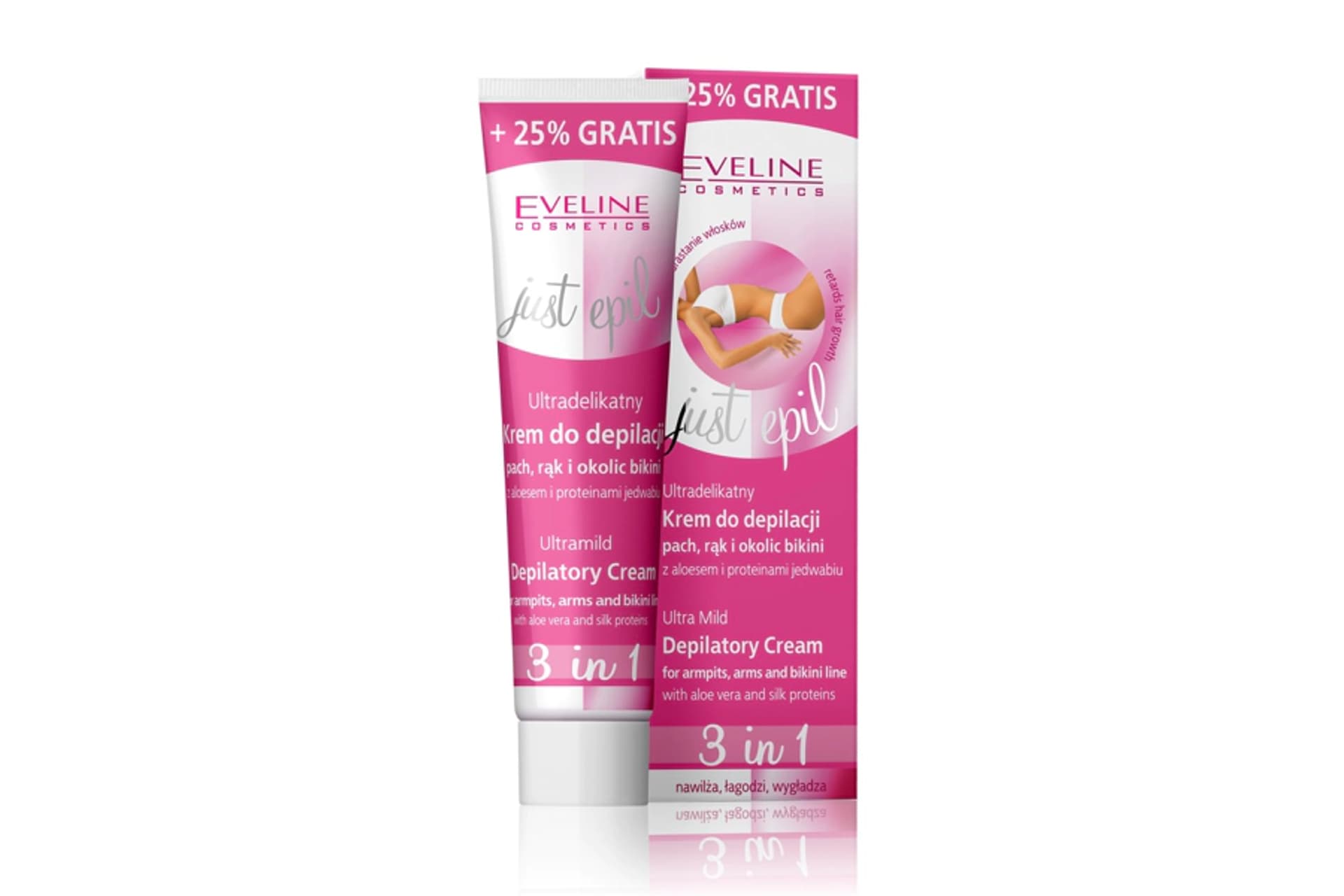 

Eveline Just Epil Ultradelikatny krem do depilacji pach rąk i okolic bikini 3w1